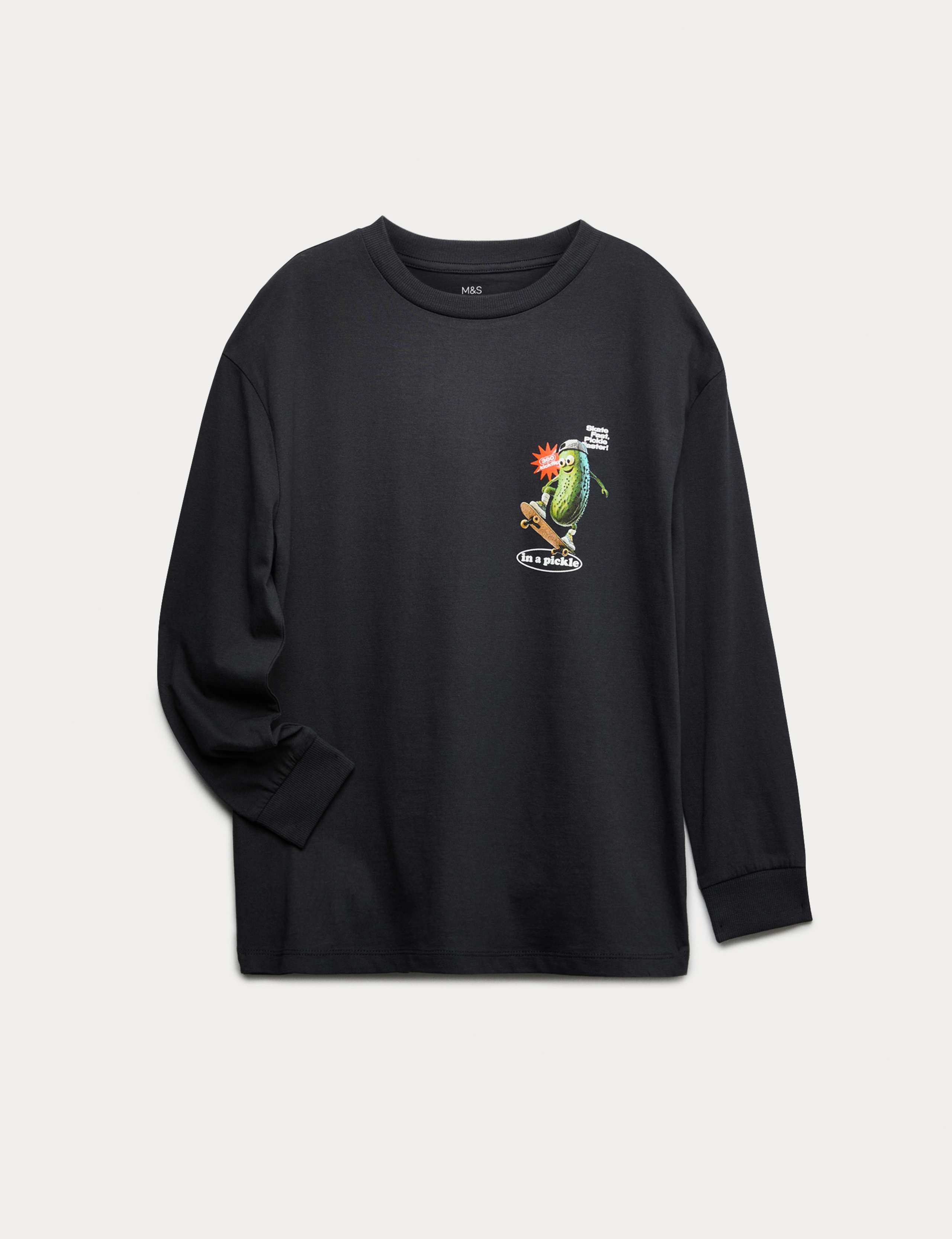 Pure Cotton Graphic Top (6-16 Yrs)