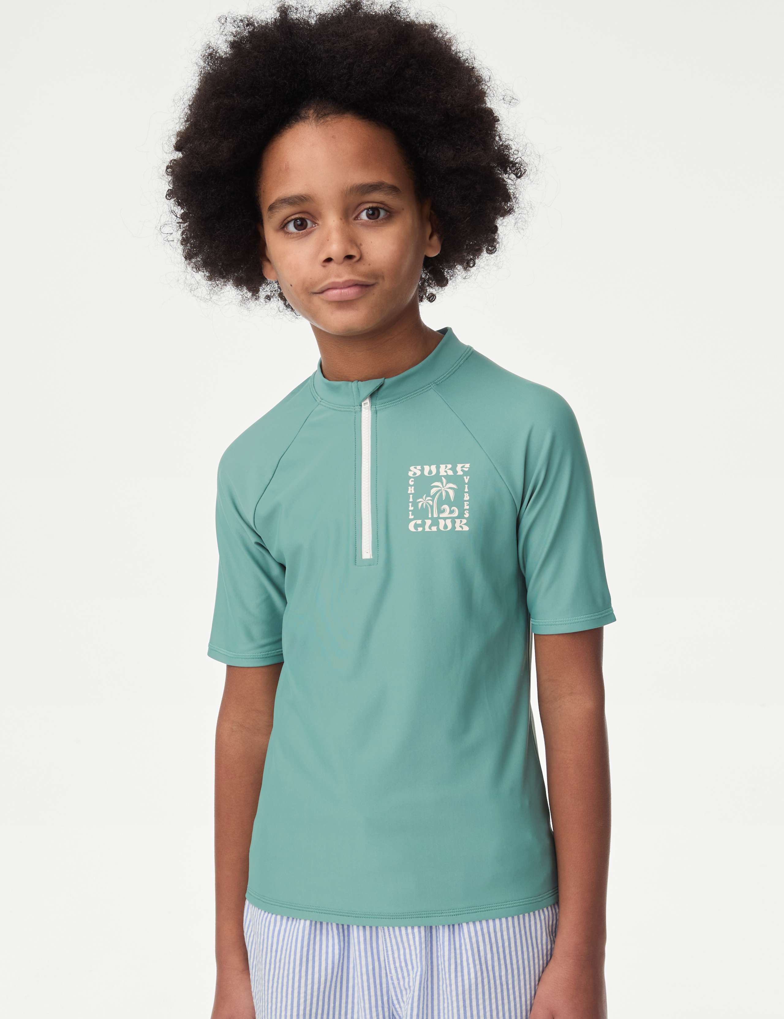 Quarter Zip Rash Vest (2-16 Yrs)