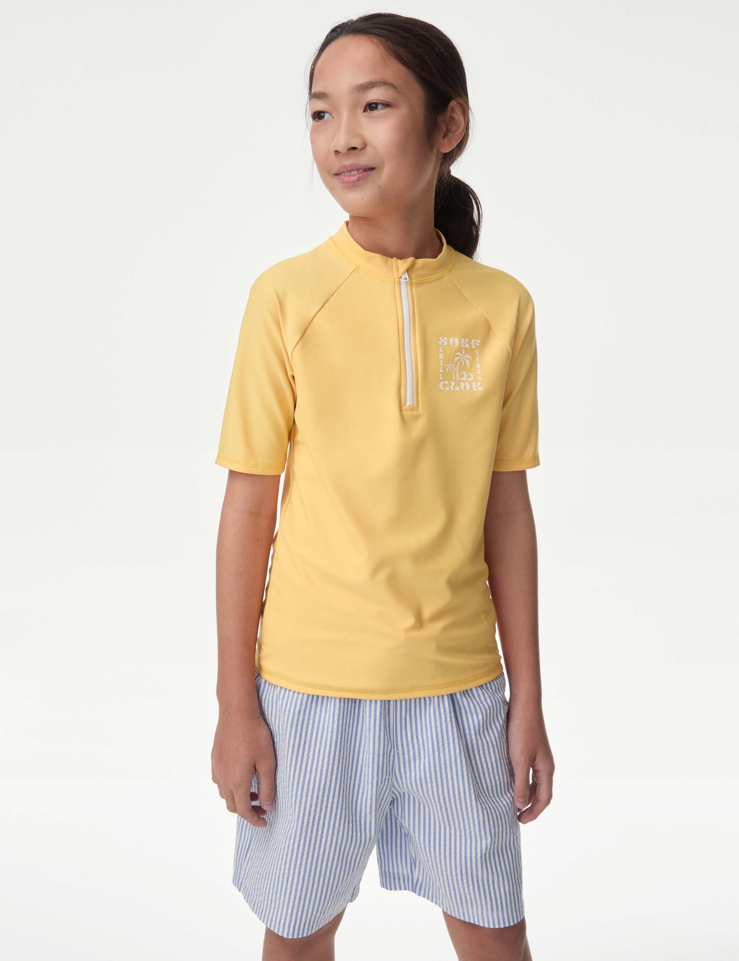 Quarter Zip Rash Vest (2-16 Yrs)
