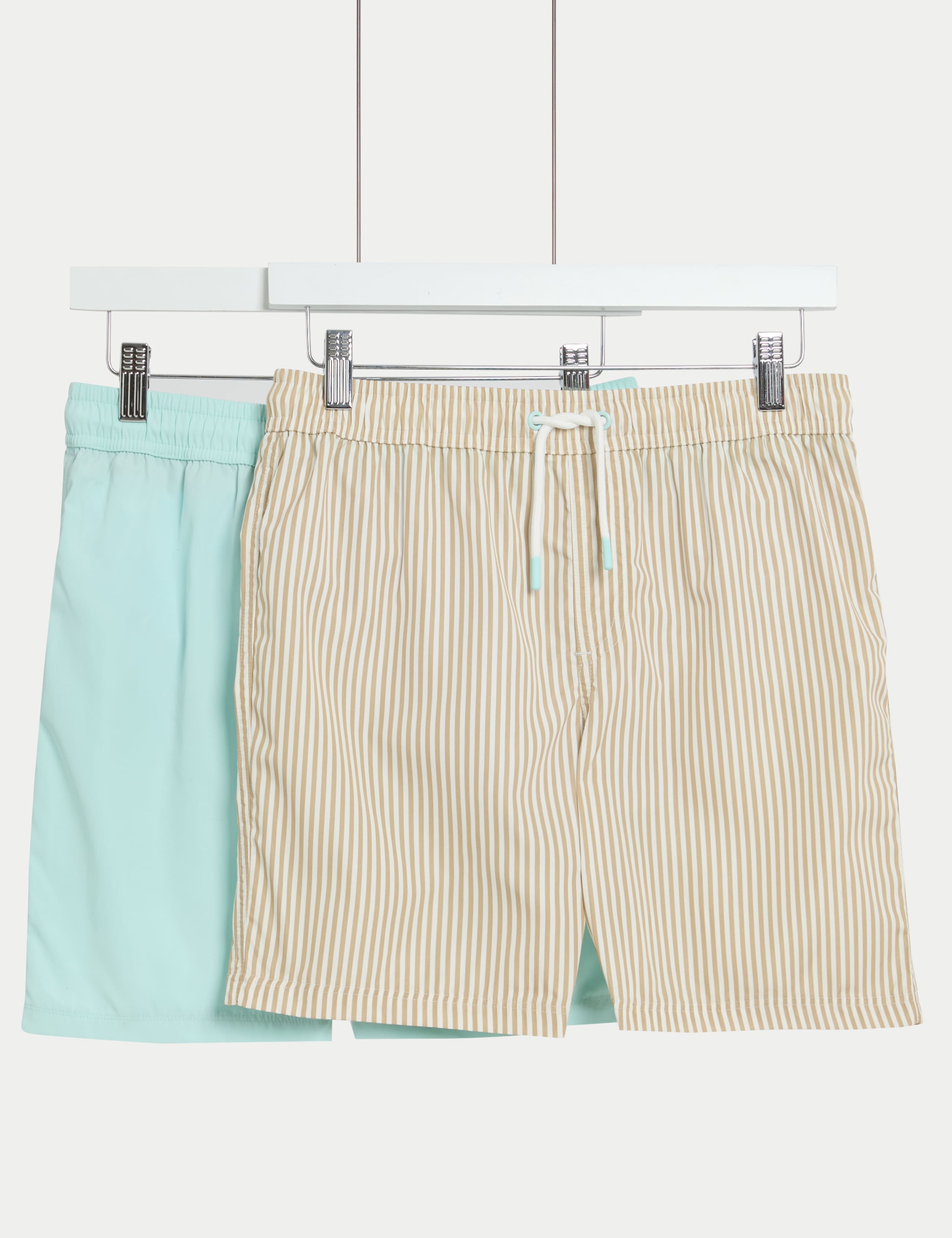2pk Striped Swim Shorts (6-16 Yrs)