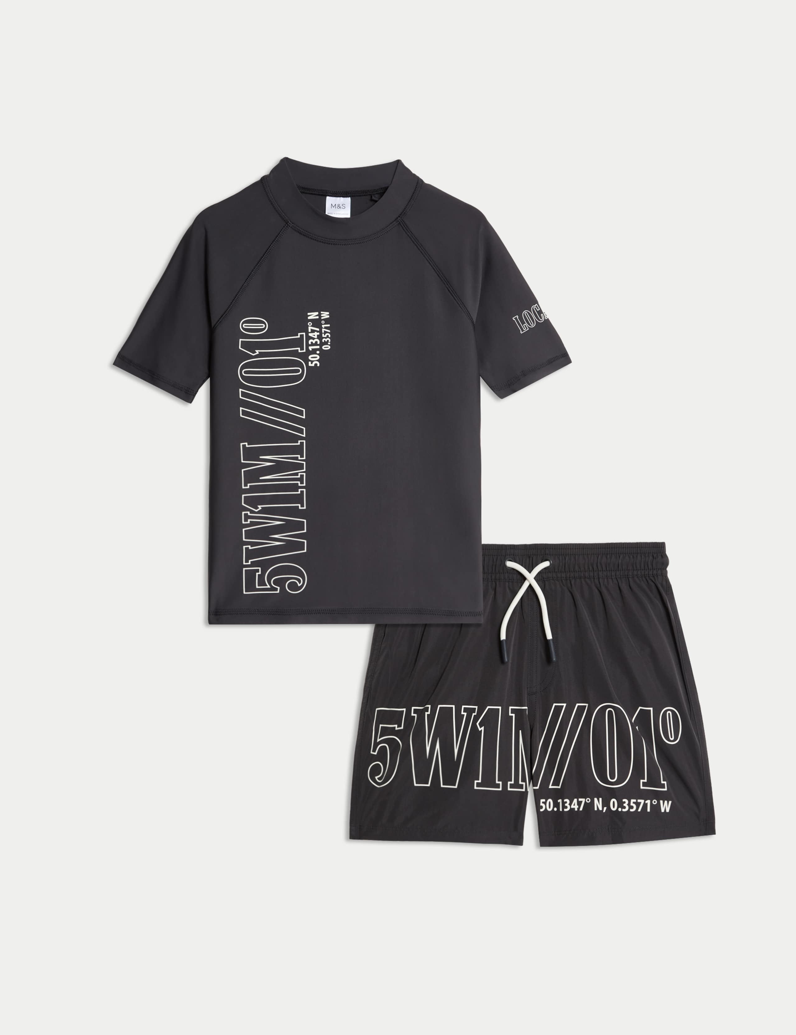 2pc Graphic Swim Set (6-16 Yrs)