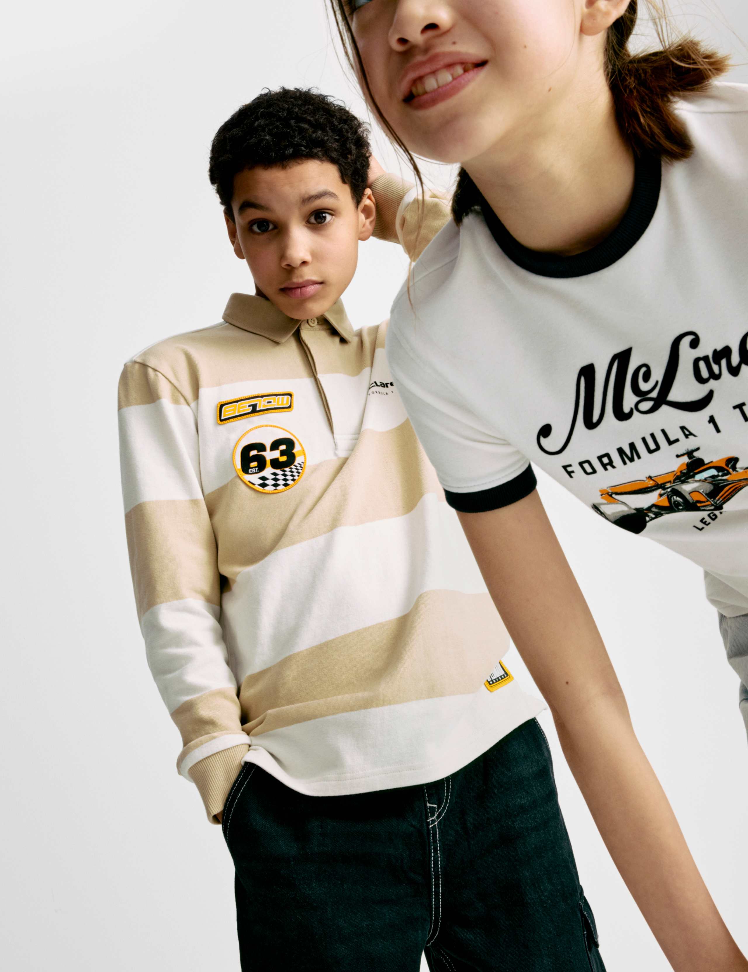 Pure Cotton McLaren F1 Team Rugby Top (6-16 Yrs)