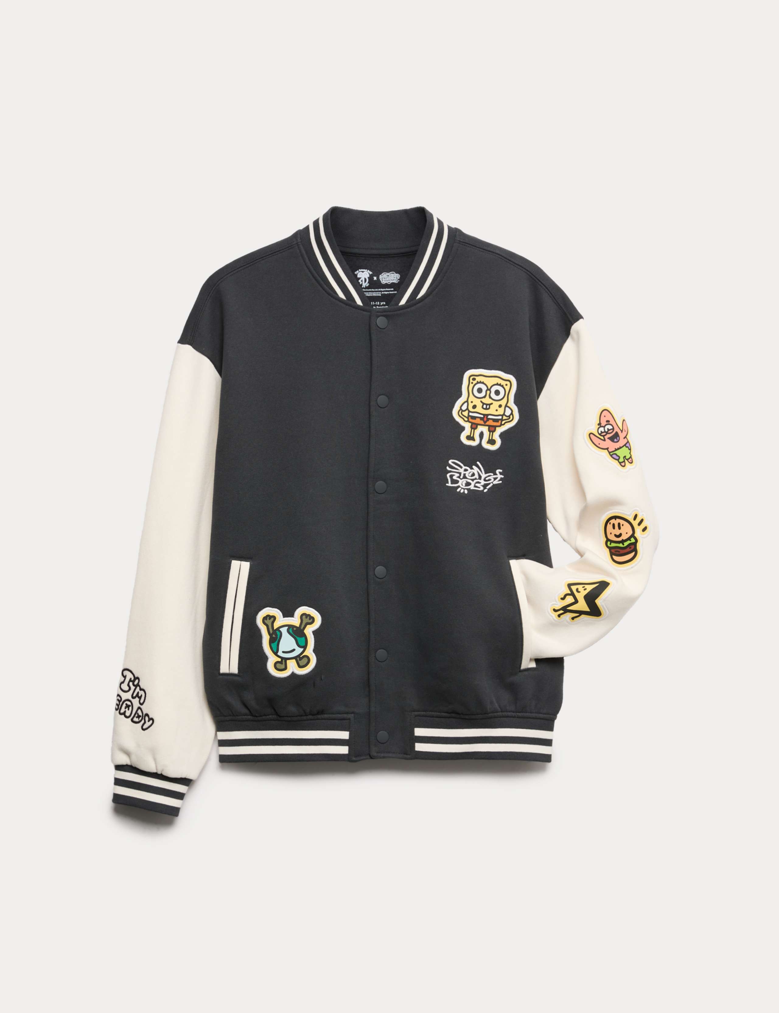 Cotton Rich SpongeBob SquarePants™ Print Bomber (2-16 Yrs)