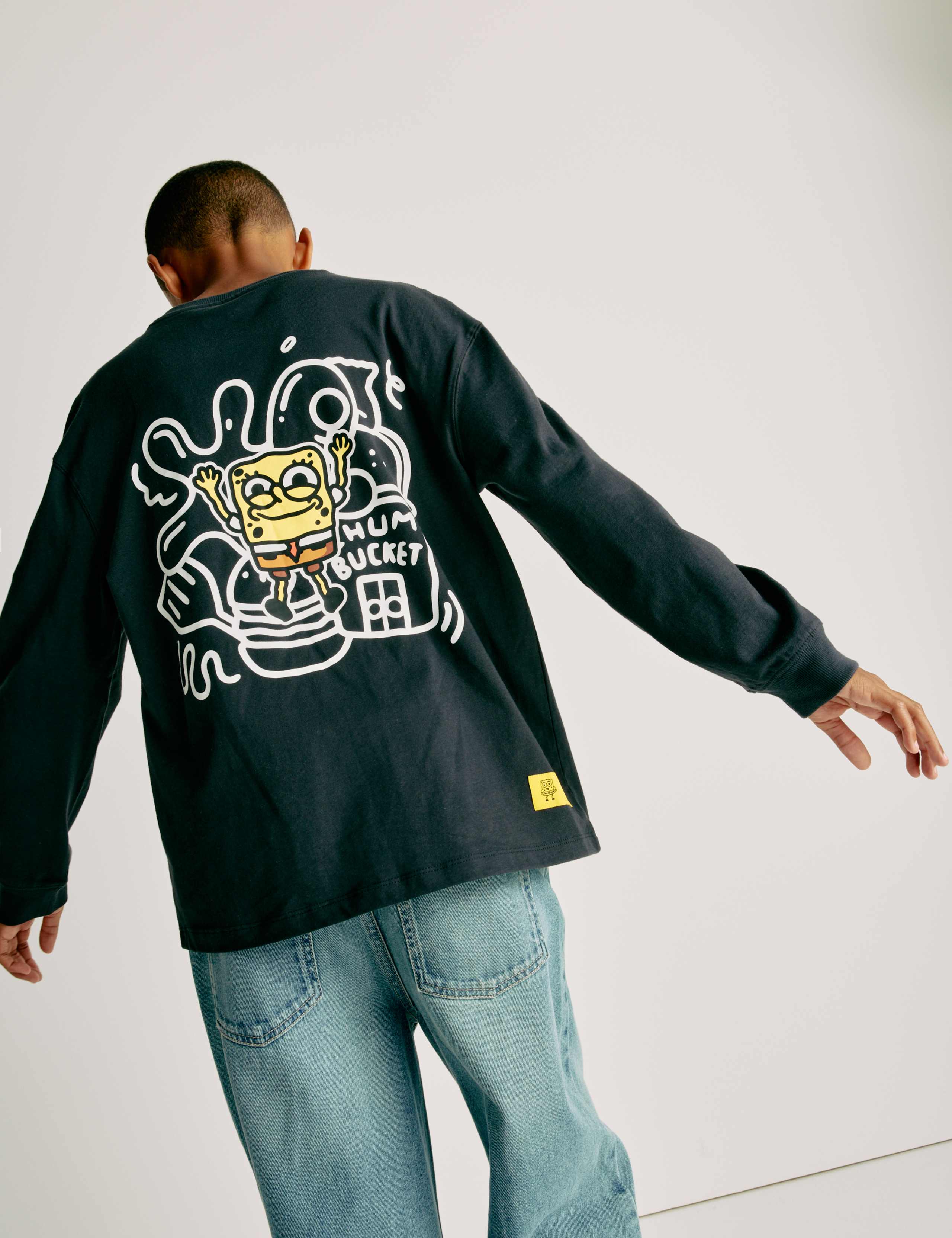 Doodle Boy™ x SpongeBob SquarePants™ Long Sleeve Top (4-16 Yrs)