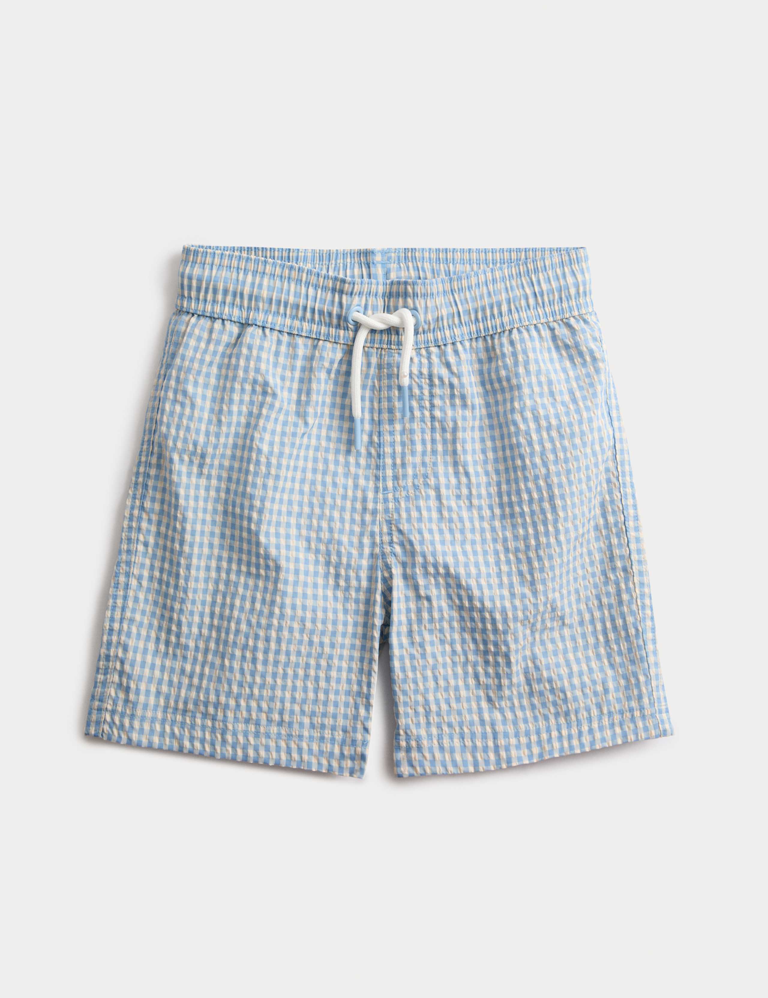 Seersucker Gingham Swim Shorts (2-8 Yrs)