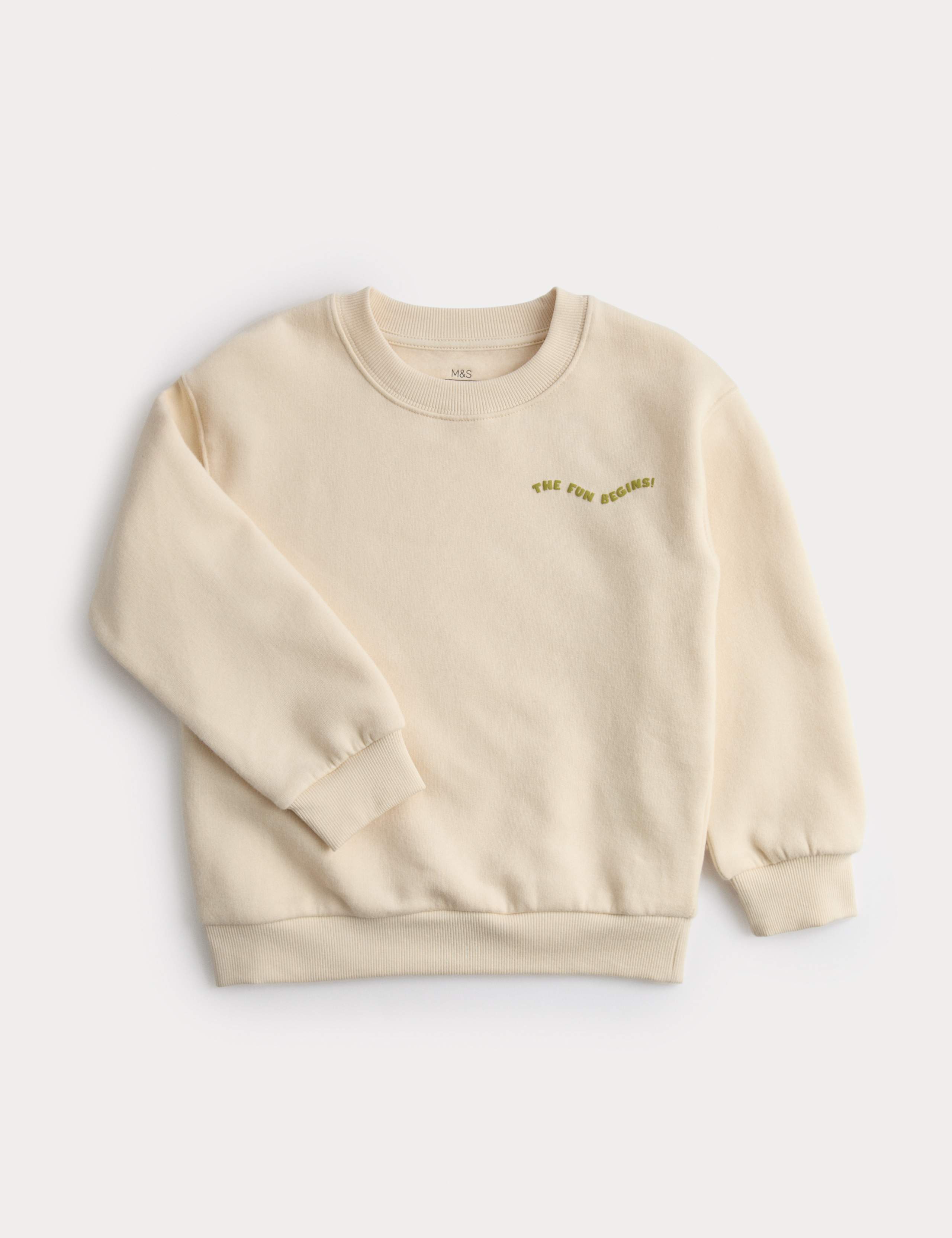 Cotton Rich Graphic Sweatshirt (2-8 Yrs)