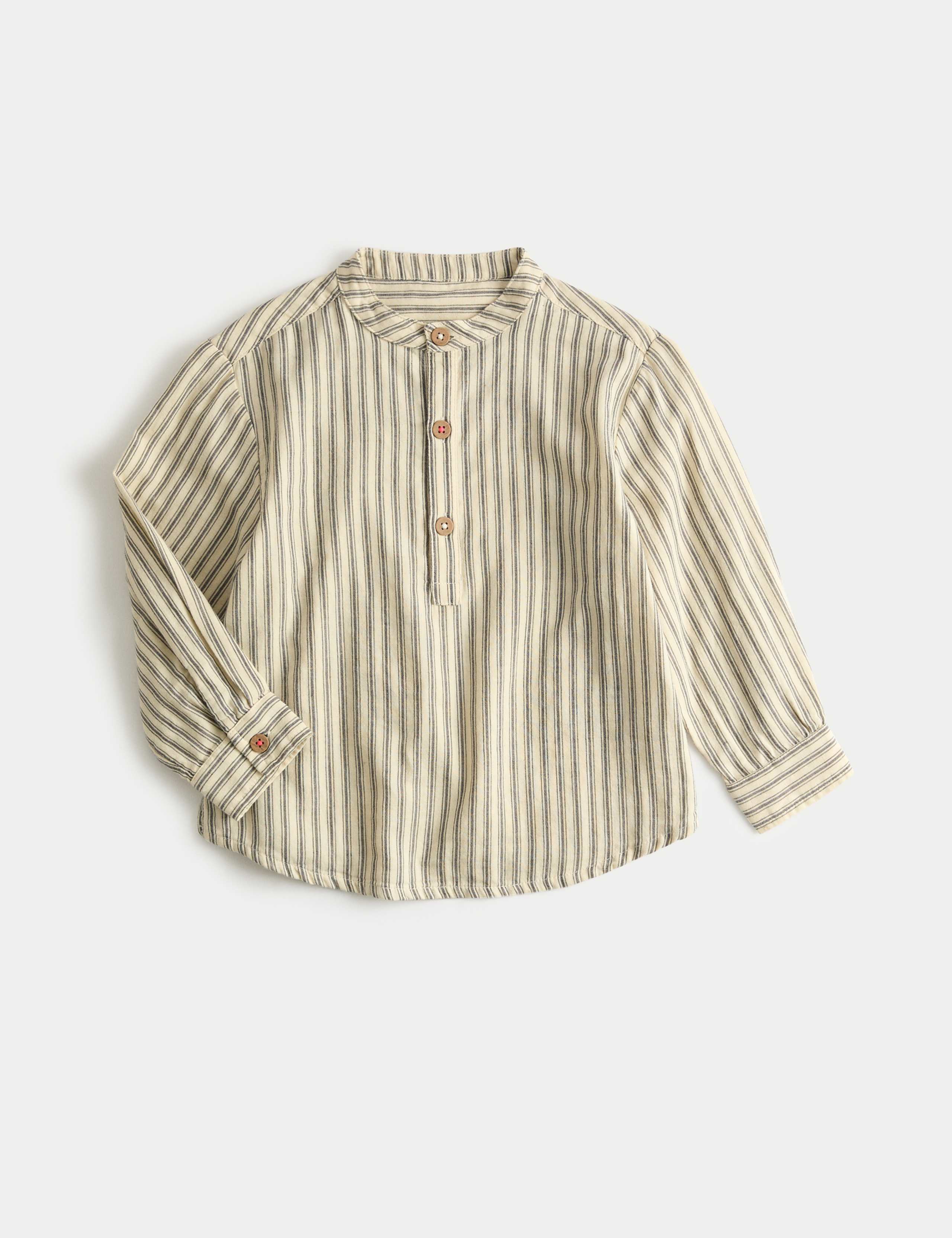 Pure Cotton Striped Shirt (1-10 Yrs)