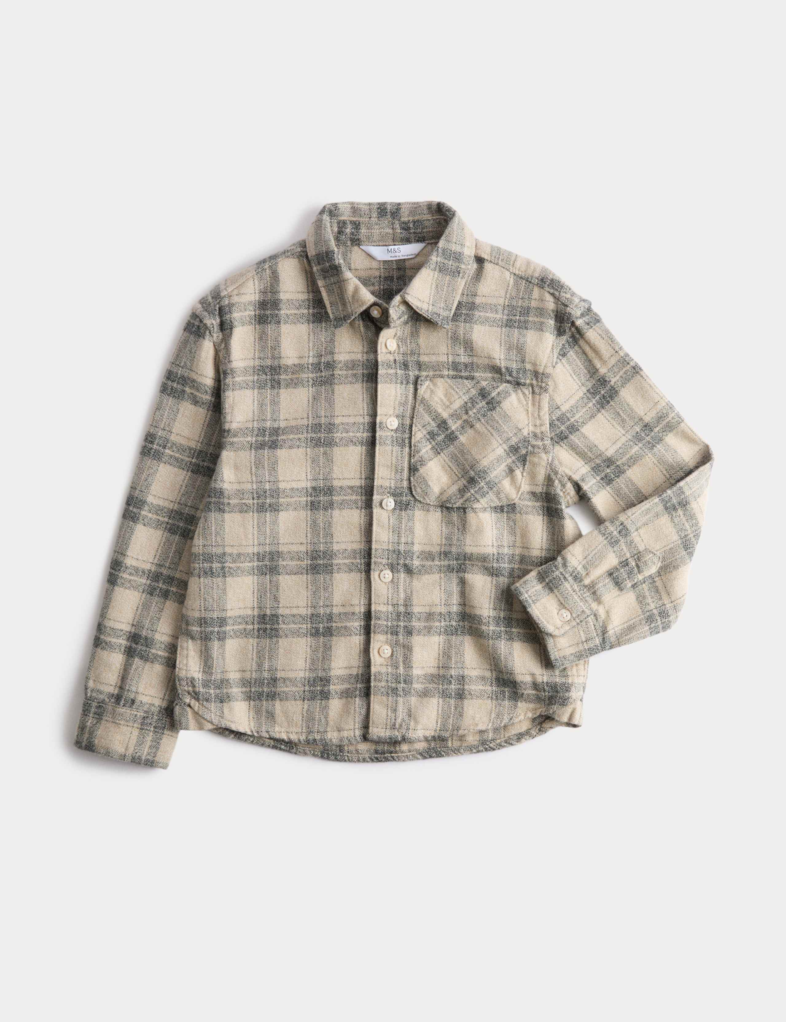 Pure Cotton Checked Shirt (2-8 Yrs)