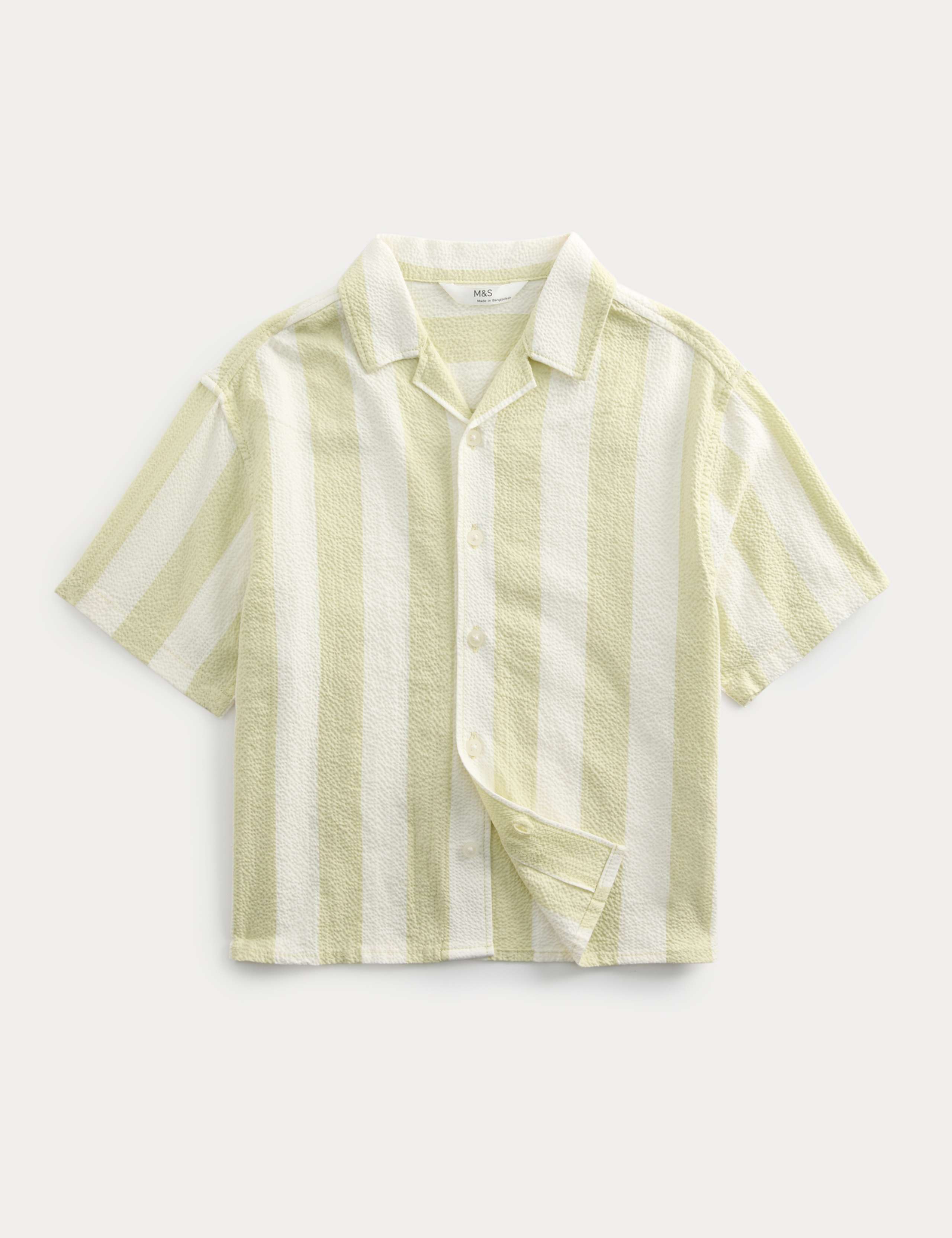 Cotton Rich Striped Seerscucker Shirt (2-8 Yrs)