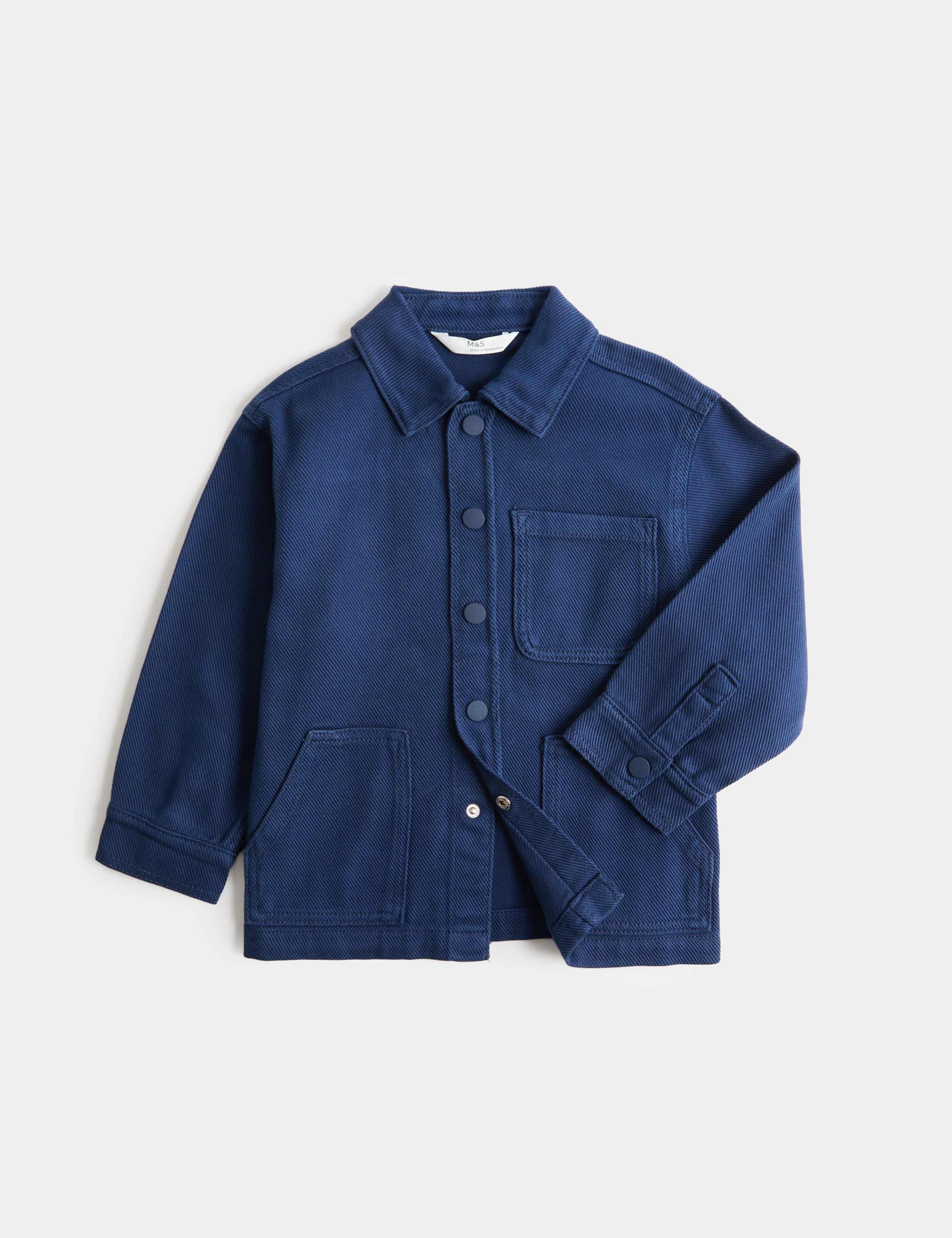 Pure Cotton Denim Overshirt (2-8 Yrs)