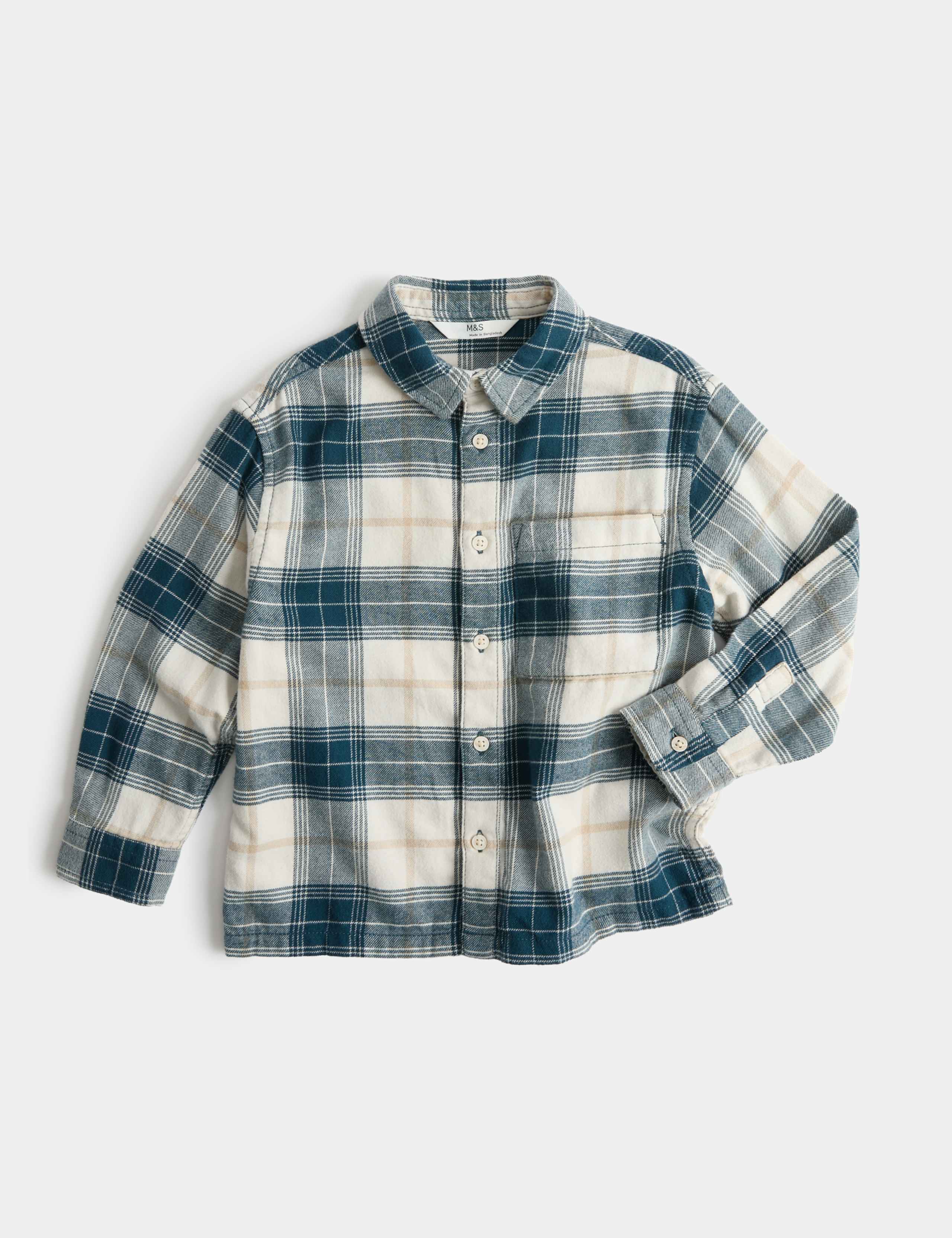 Pure Cotton Checked Shirt (2-8 Yrs)
