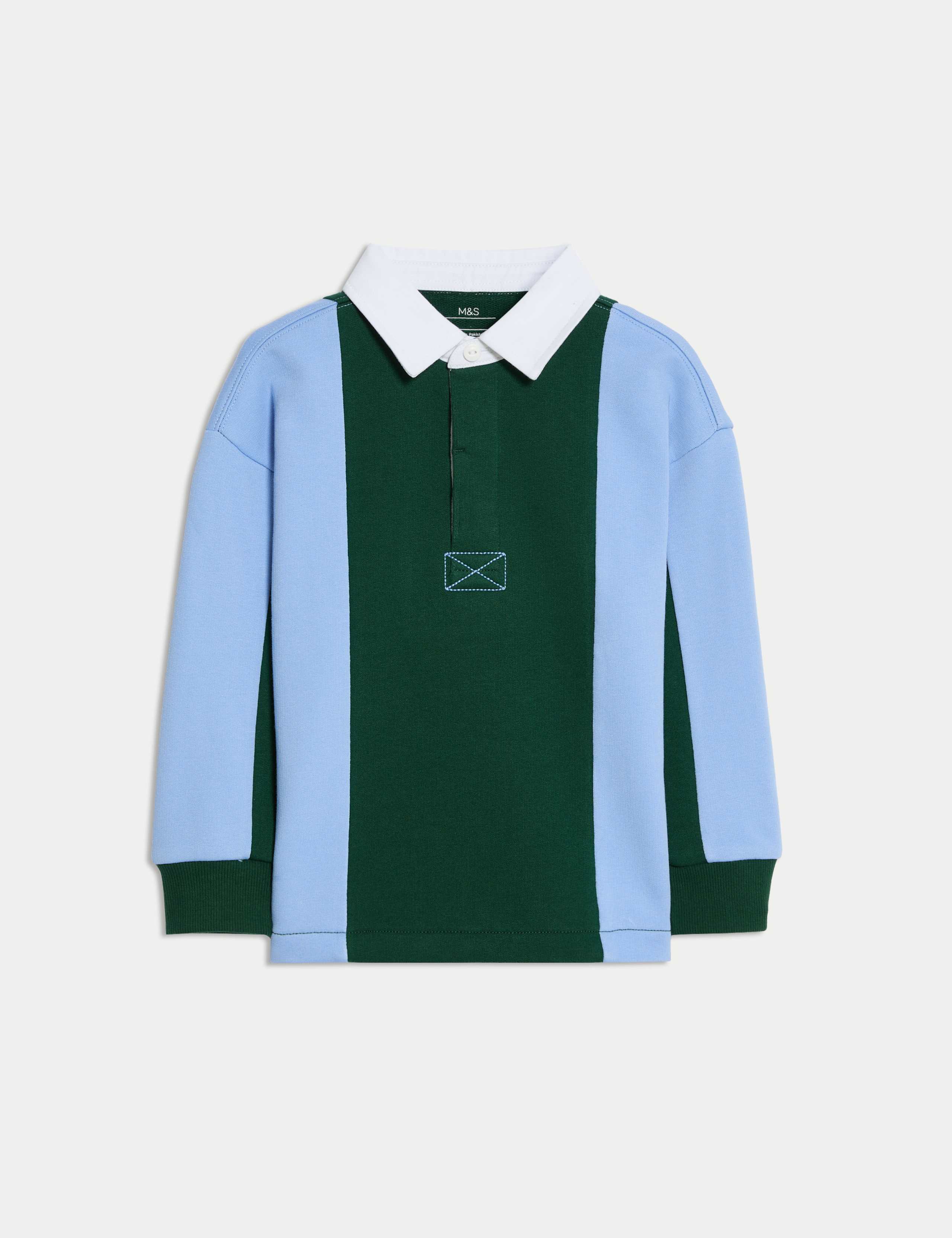 Cotton Rich Striped Rugby Shirt (2-8 yrs)