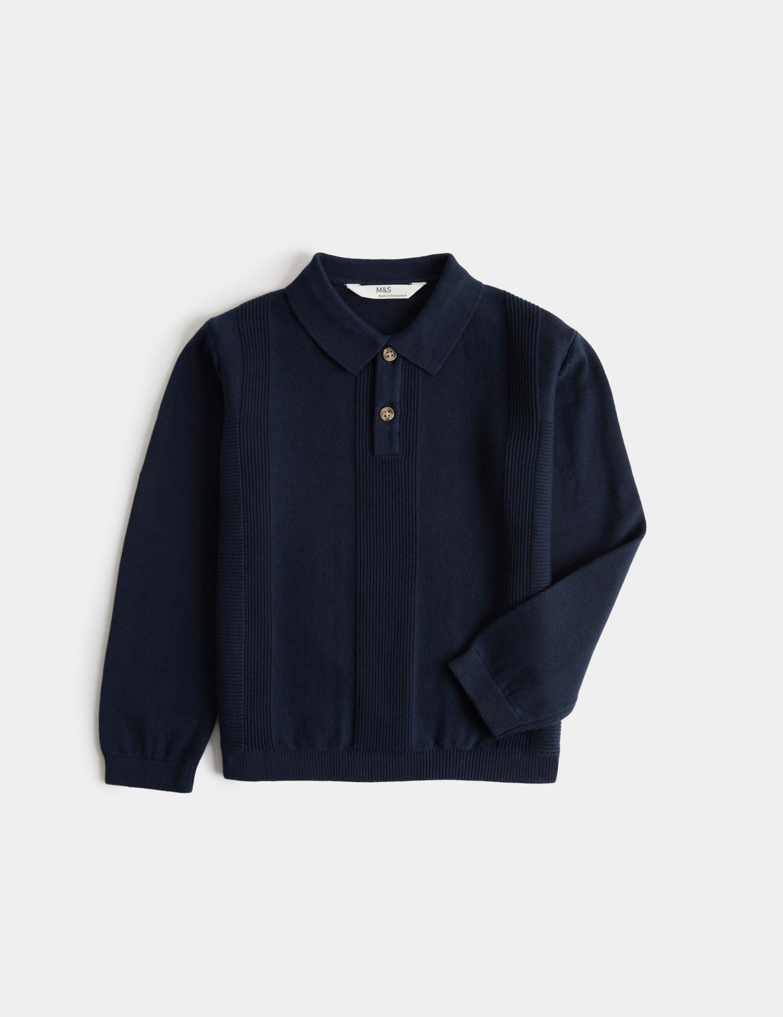 Pure Cotton Knitted Polo Shirt (2-8 Yrs)