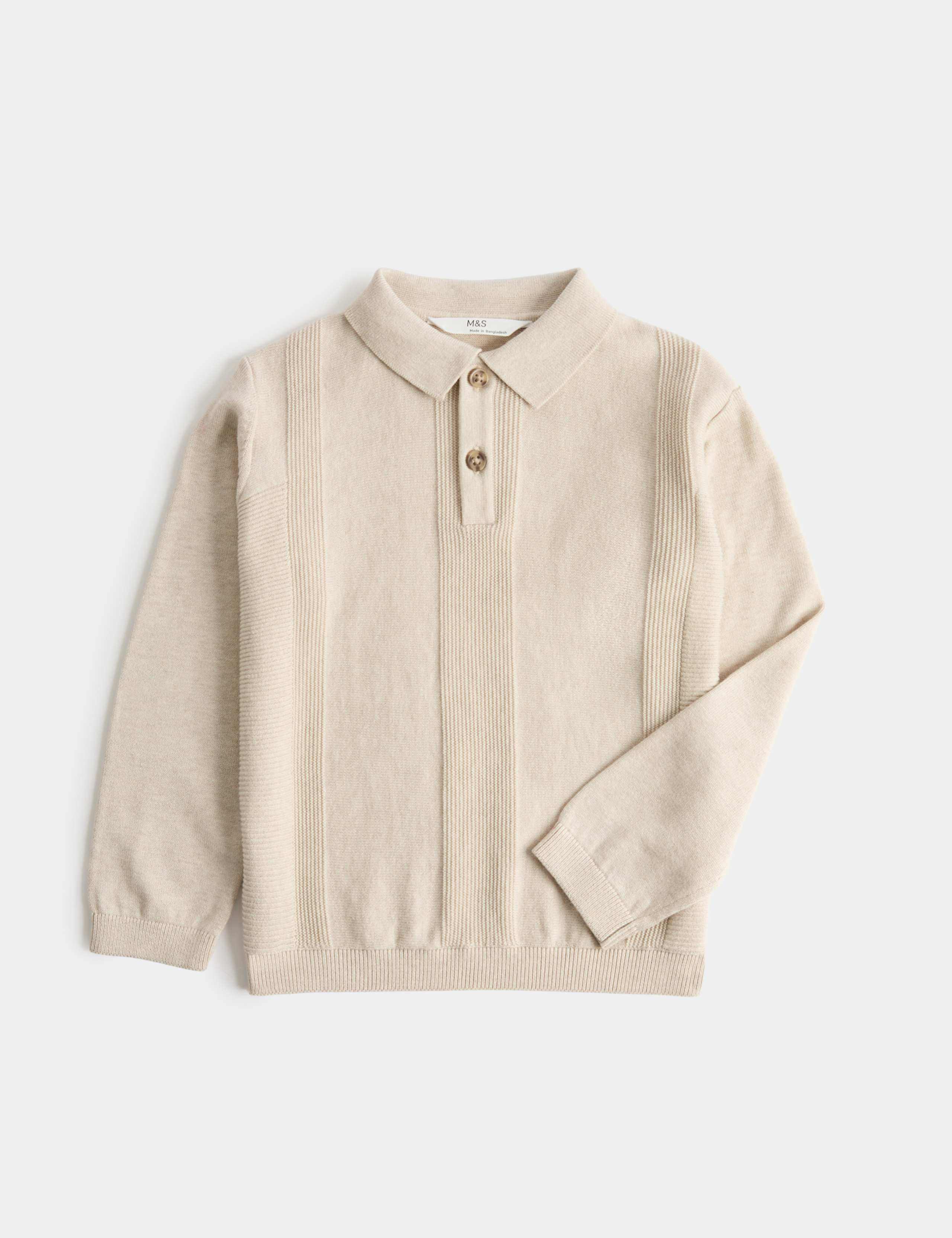 Pure Cotton Knitted Polo Shirt (2-8 Yrs)