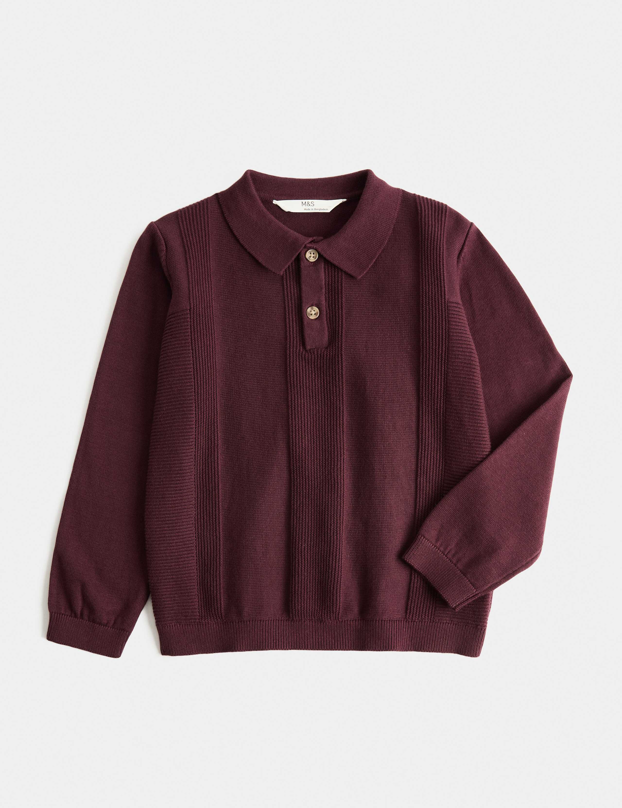 Pure Cotton Knitted Polo Shirt (2-8 Yrs)