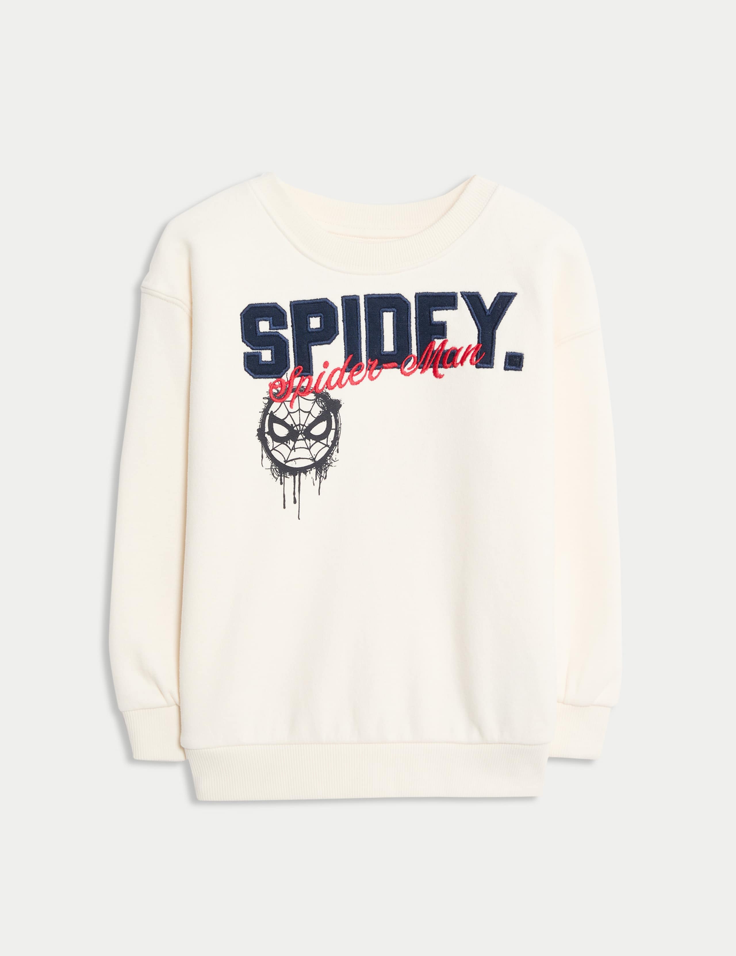 Cotton Rich Spiderman Sweatshirt (2-8 Yrs)