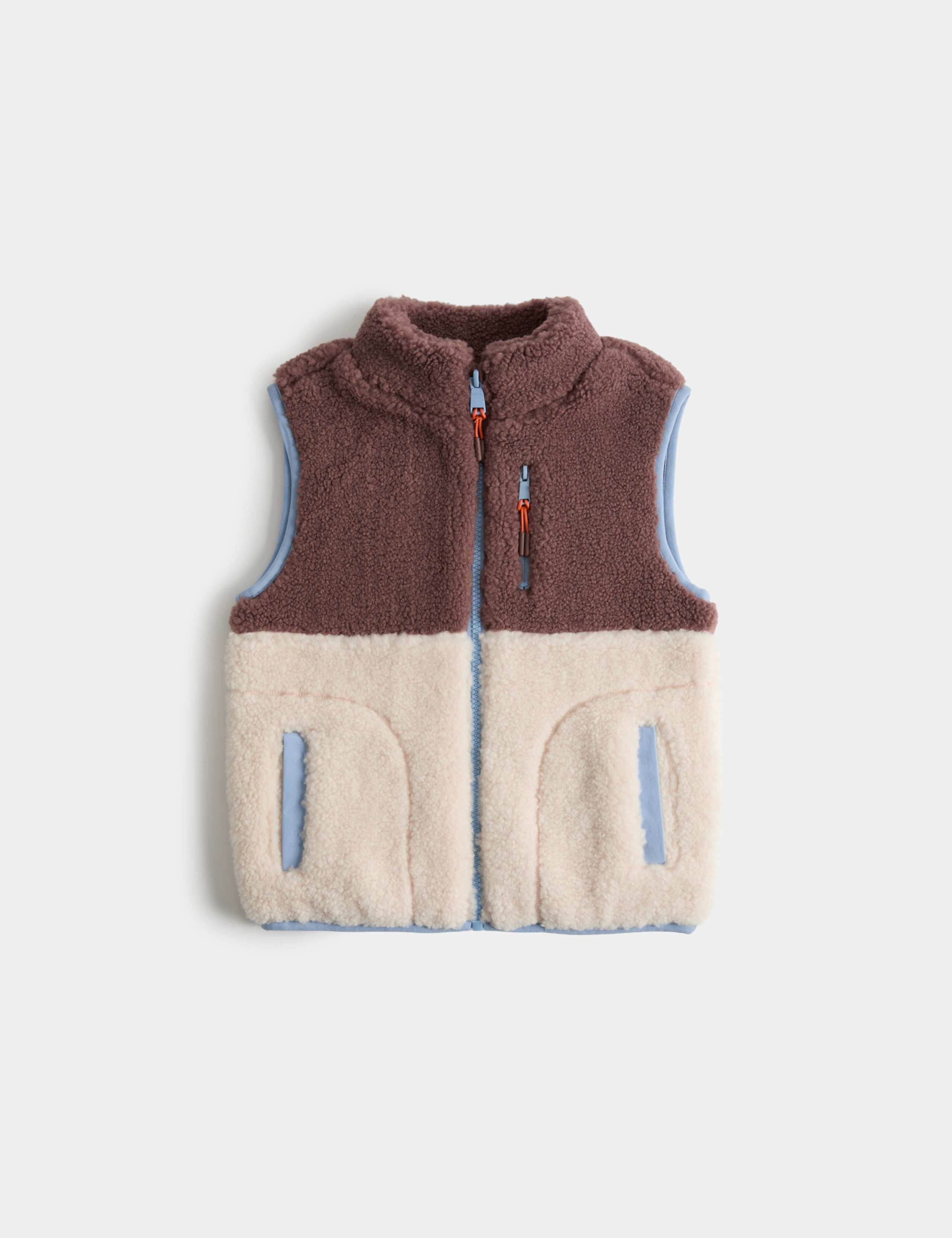 Borg Colour Block Gilet (2-8 Yrs)