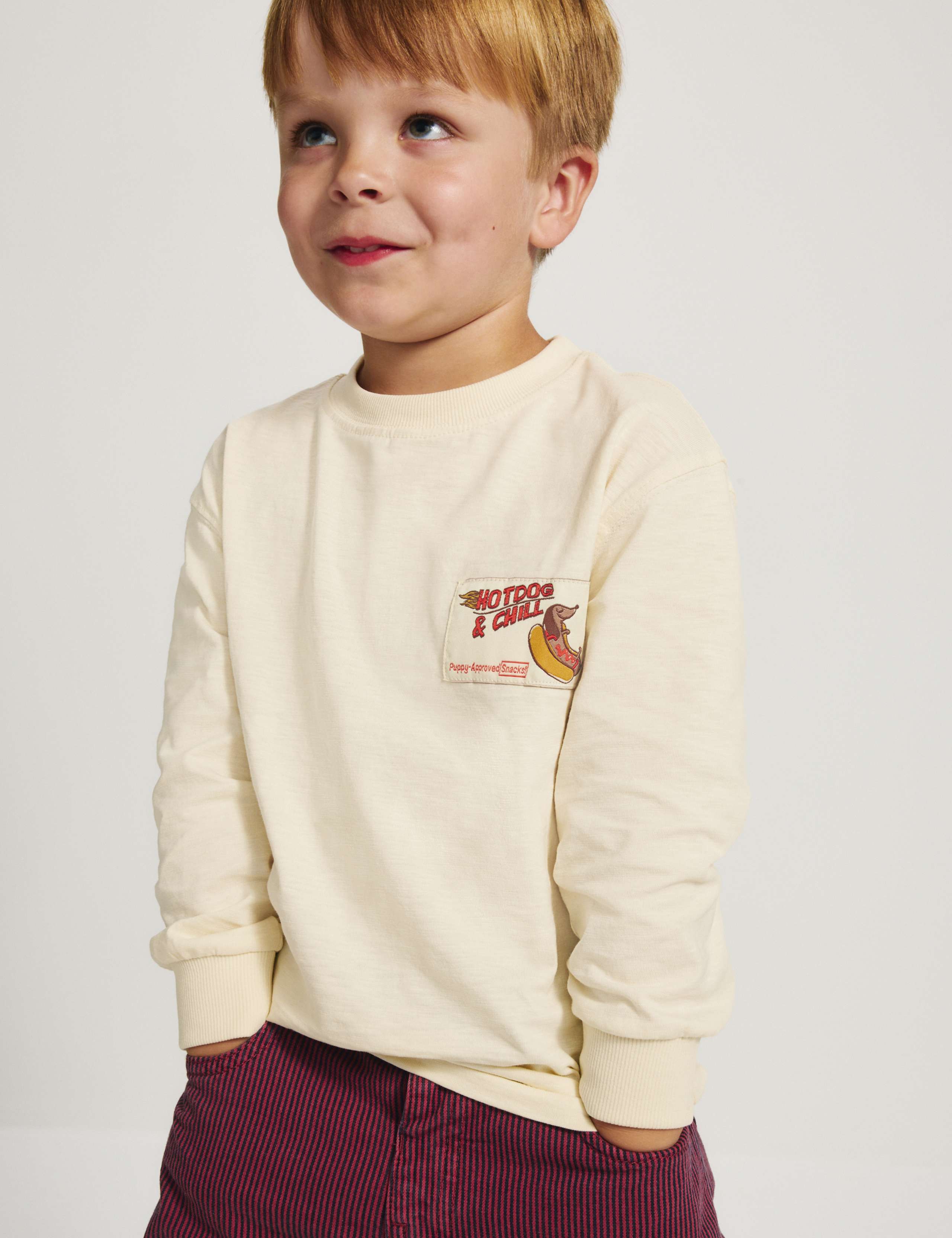 Pure Cotton Sausage Dog Graphic Top (2-8 Yrs)