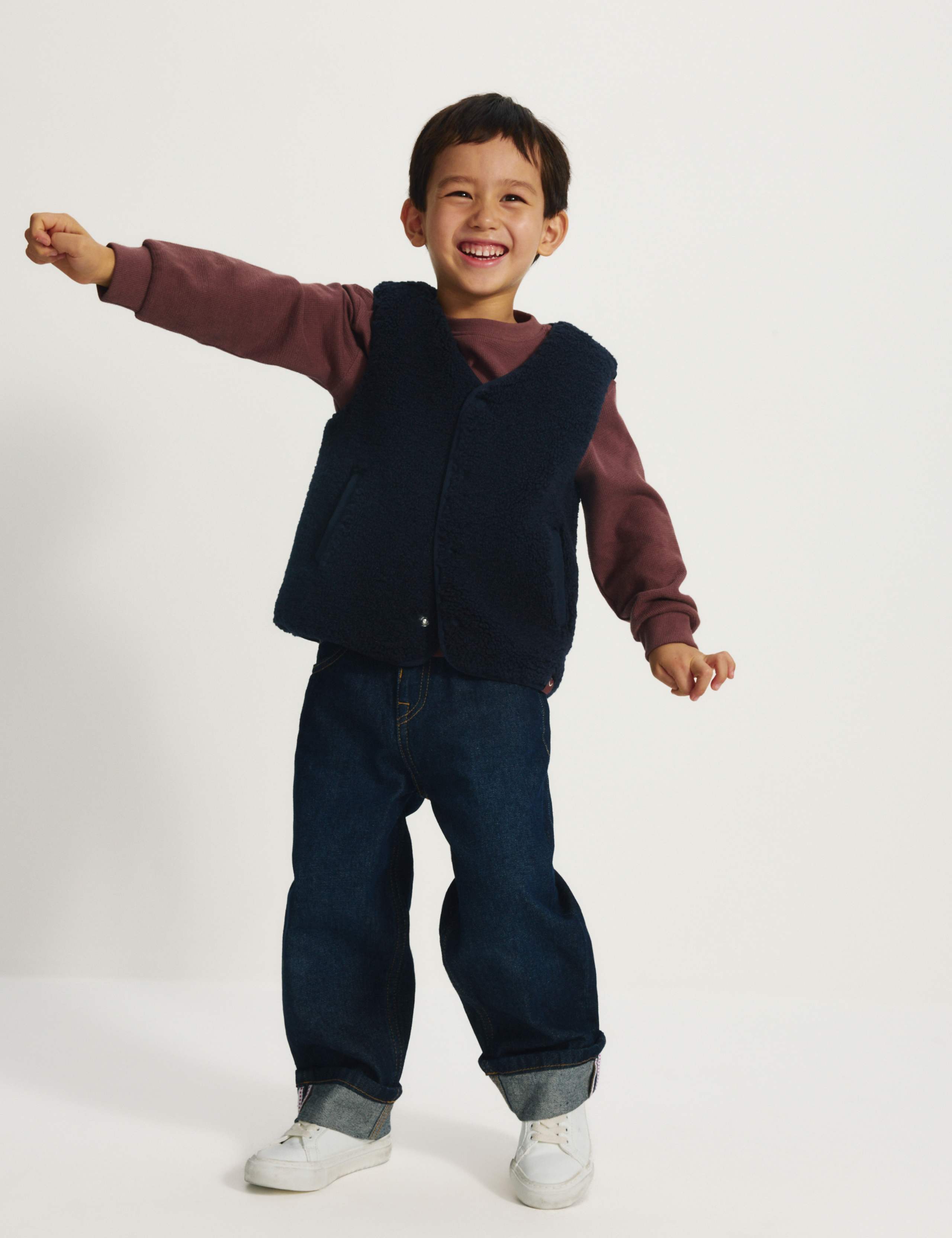Borg Vest Gilet (2-8 Yrs)