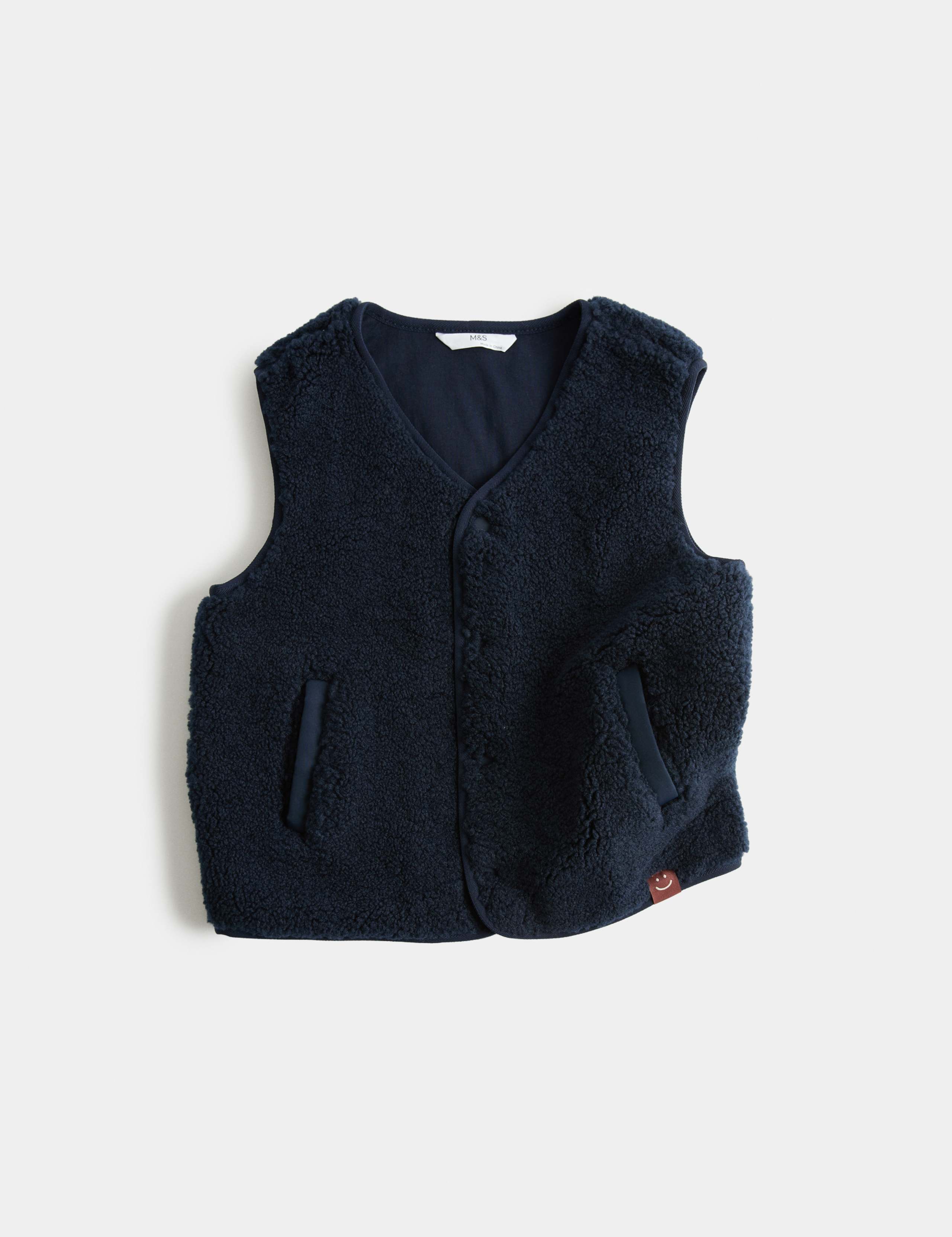 Borg Vest Gilet (2-8 Yrs)