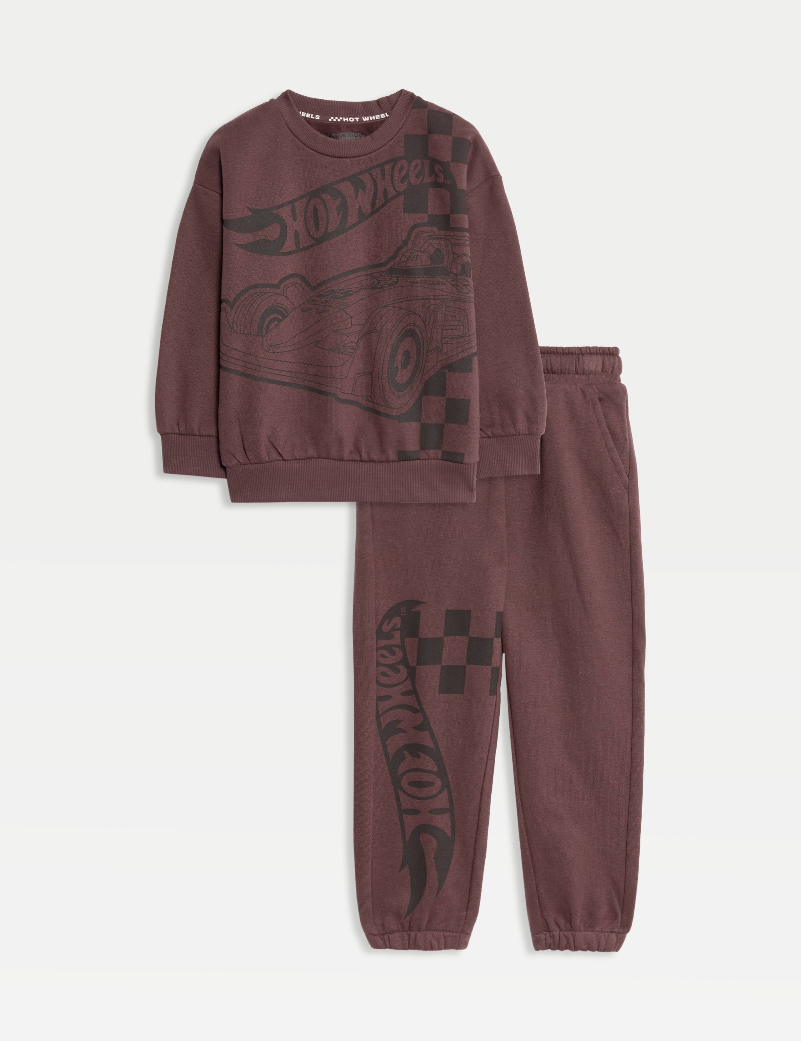 Cotton Rich Hot Wheels™ Top & Bottom Outfit (2-8 yrs)