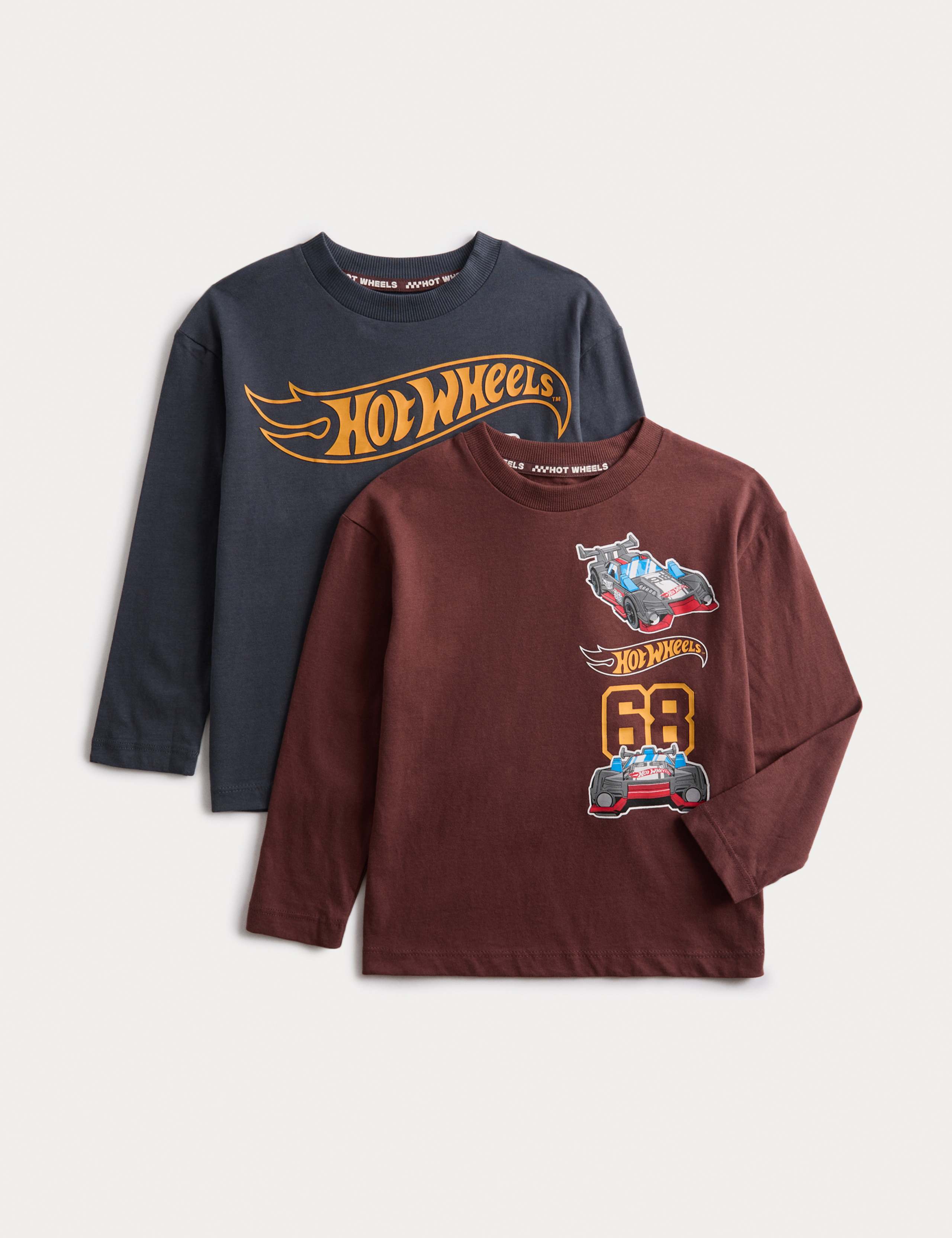 2pk Hot Wheels™ Long Sleeved Tops (2-8 Yrs)