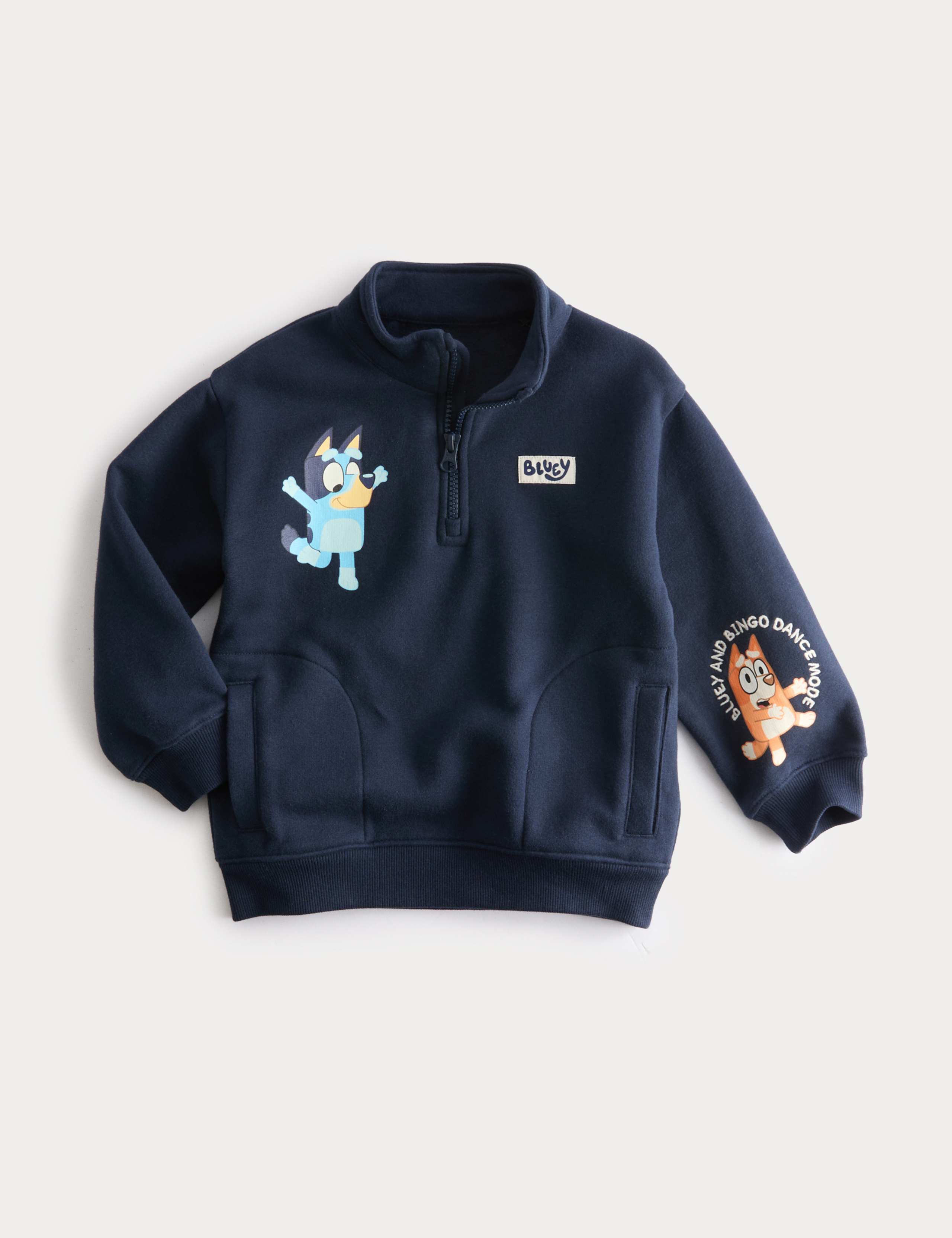 Cotton Rich Bluey™ Half Zip Sweatshirt (2-8 yrs)