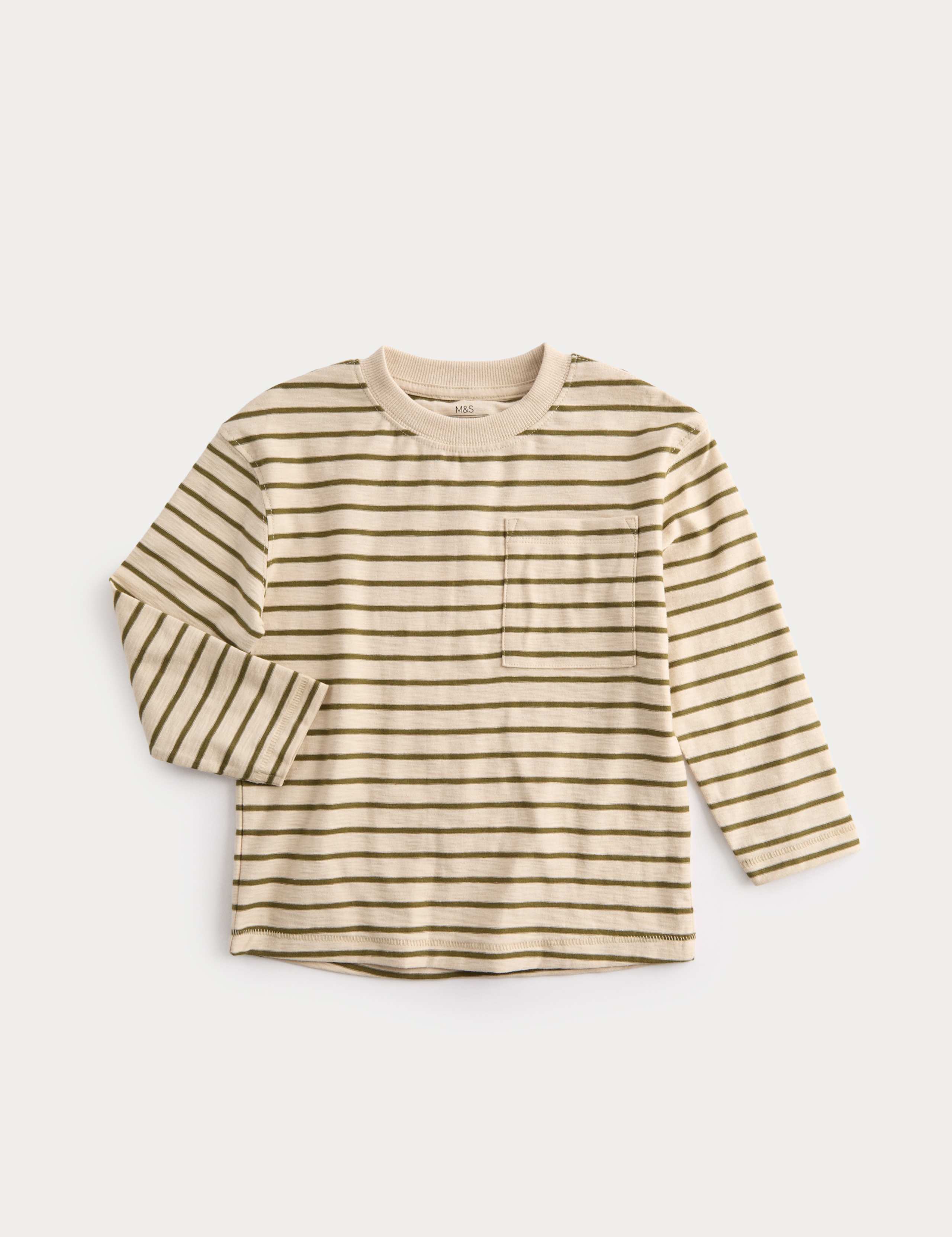 Pure Cotton Striped Top (2-8 Years)