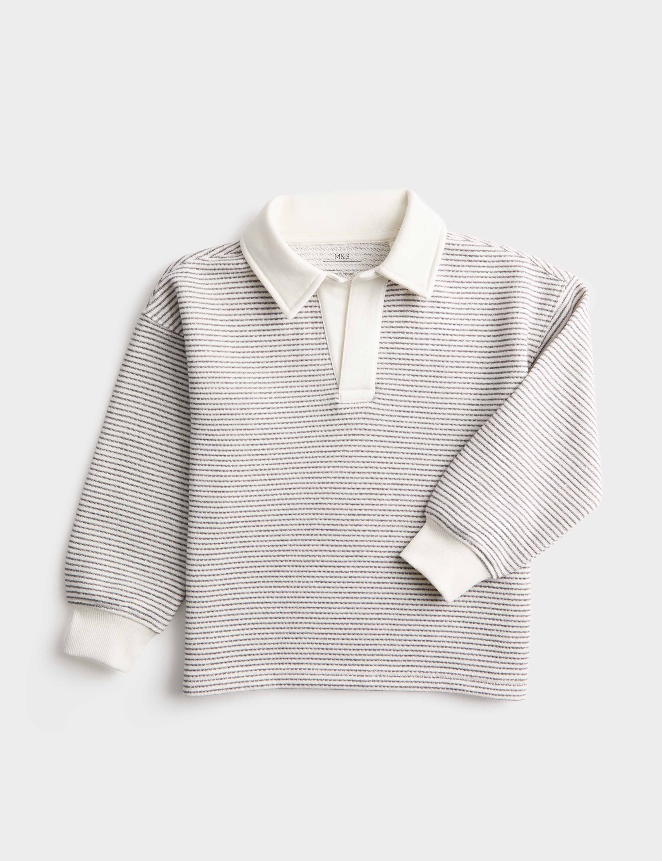 Cotton Rich Striped Sweatshirt (2-8 Yrs)