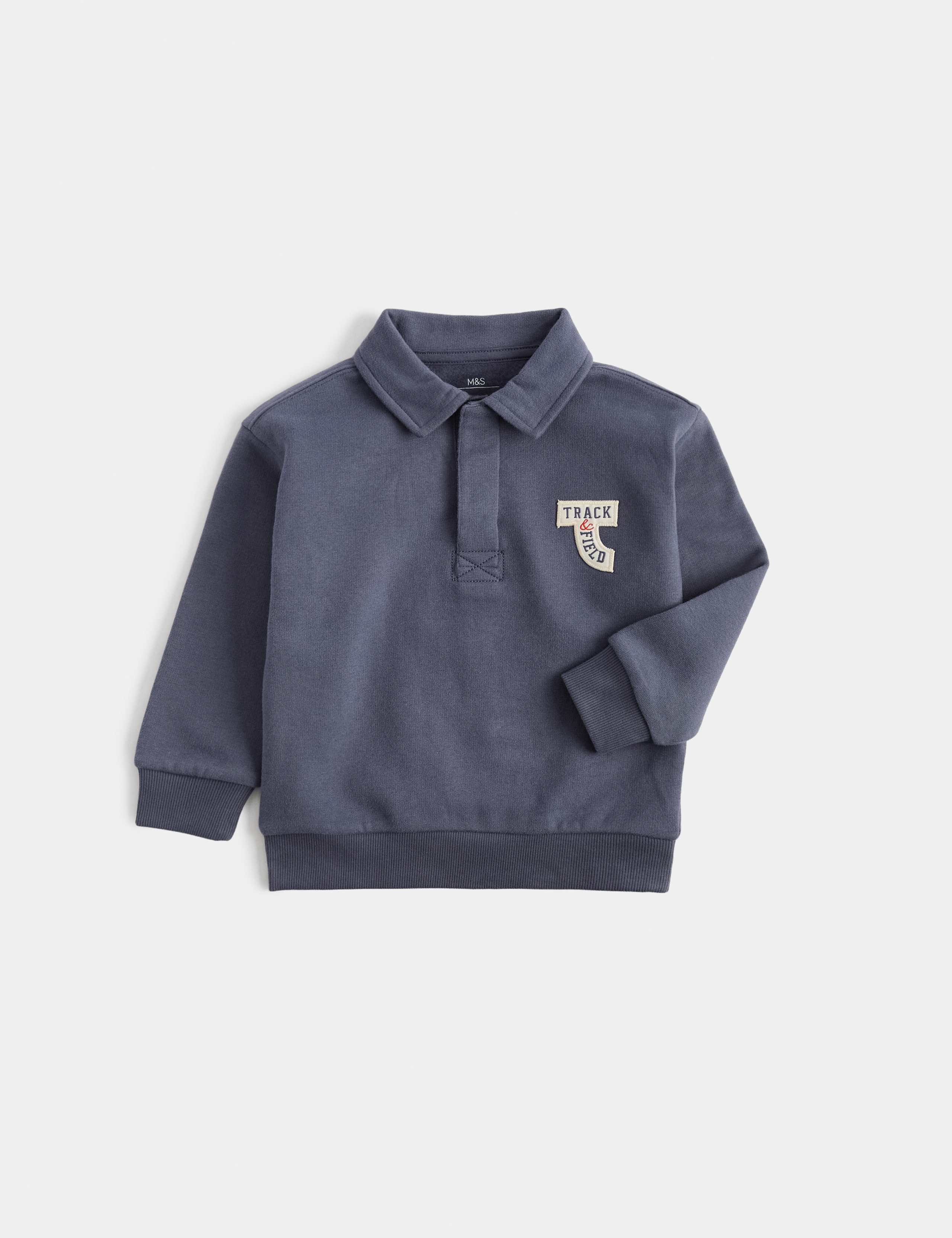 Cotton Rich Badge Sweatshirt (2-8 Yrs)