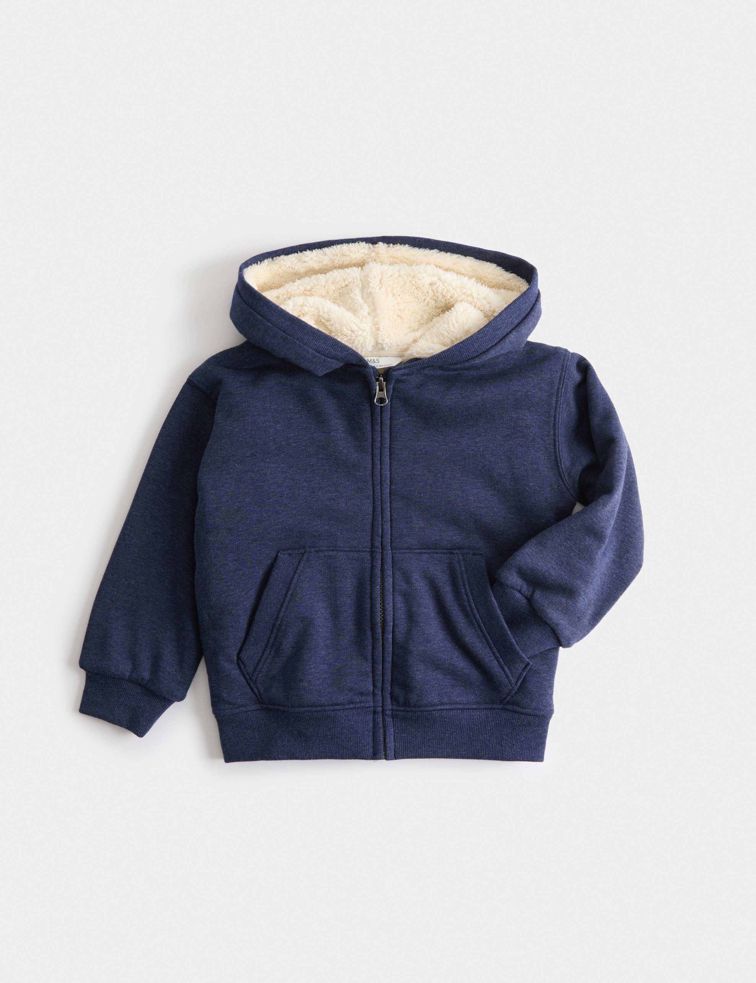 Cotton Rich Borg Lined Hoodie (2-8 Yrs)