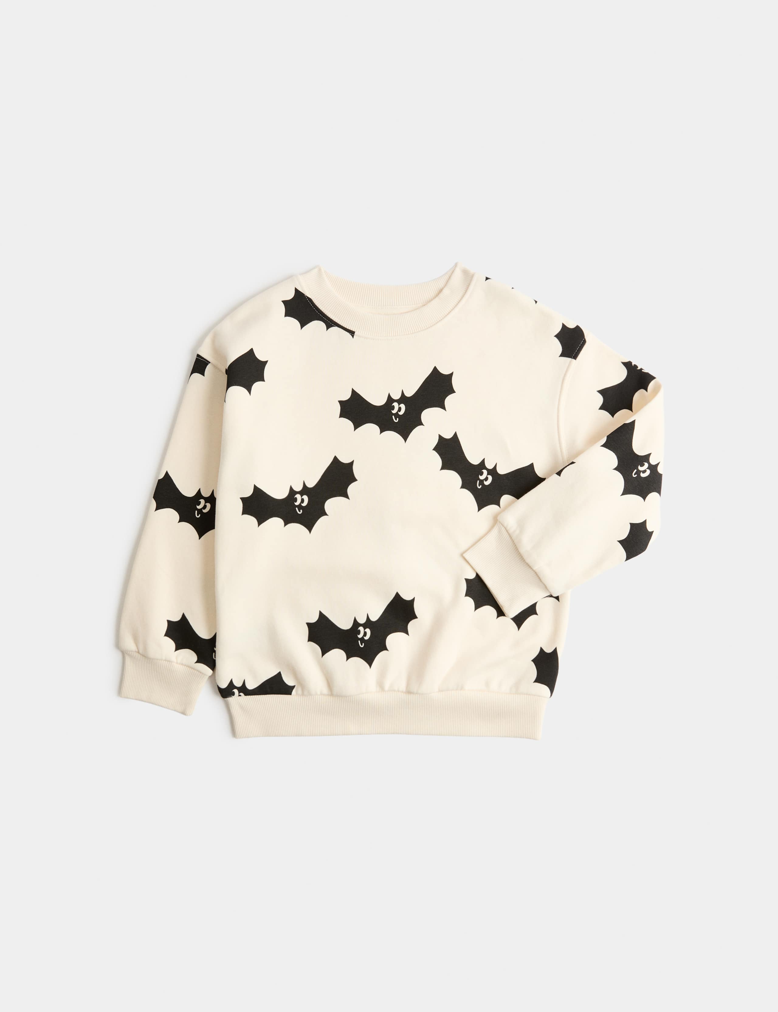 Cotton Rich Halloween Bat Sweatshirt (2-8 Yrs)