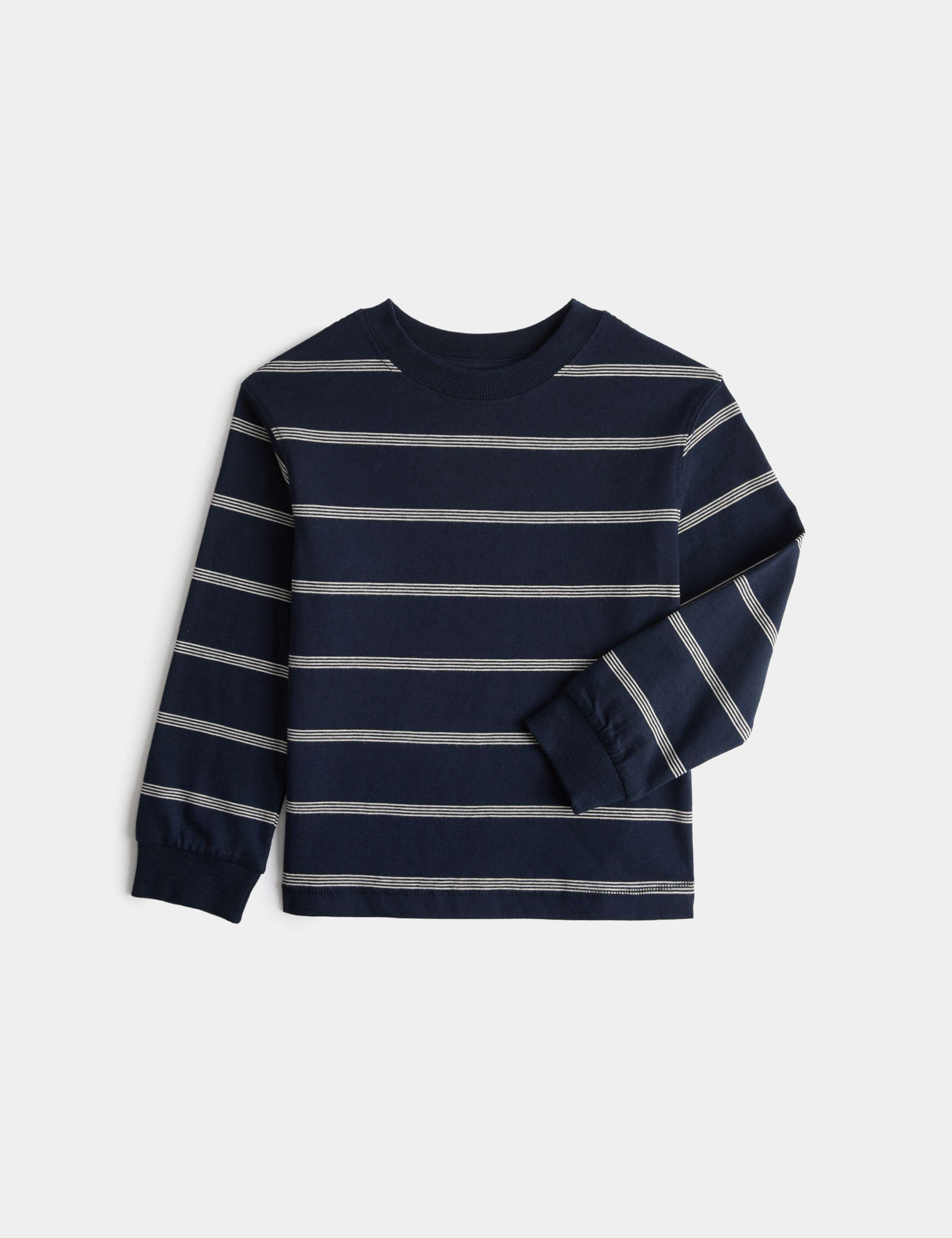 Pure Cotton Plain Long Sleeve Top (2-8 Yrs)