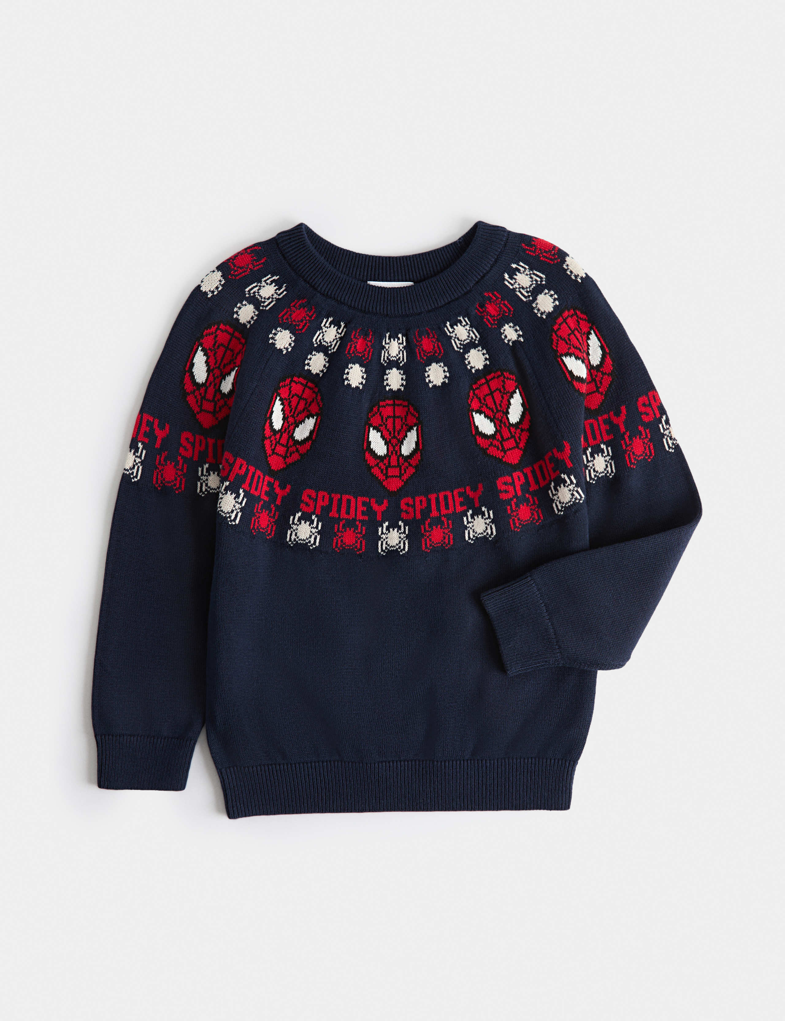 Pure Cotton Festive Spider-Man™ Jumper