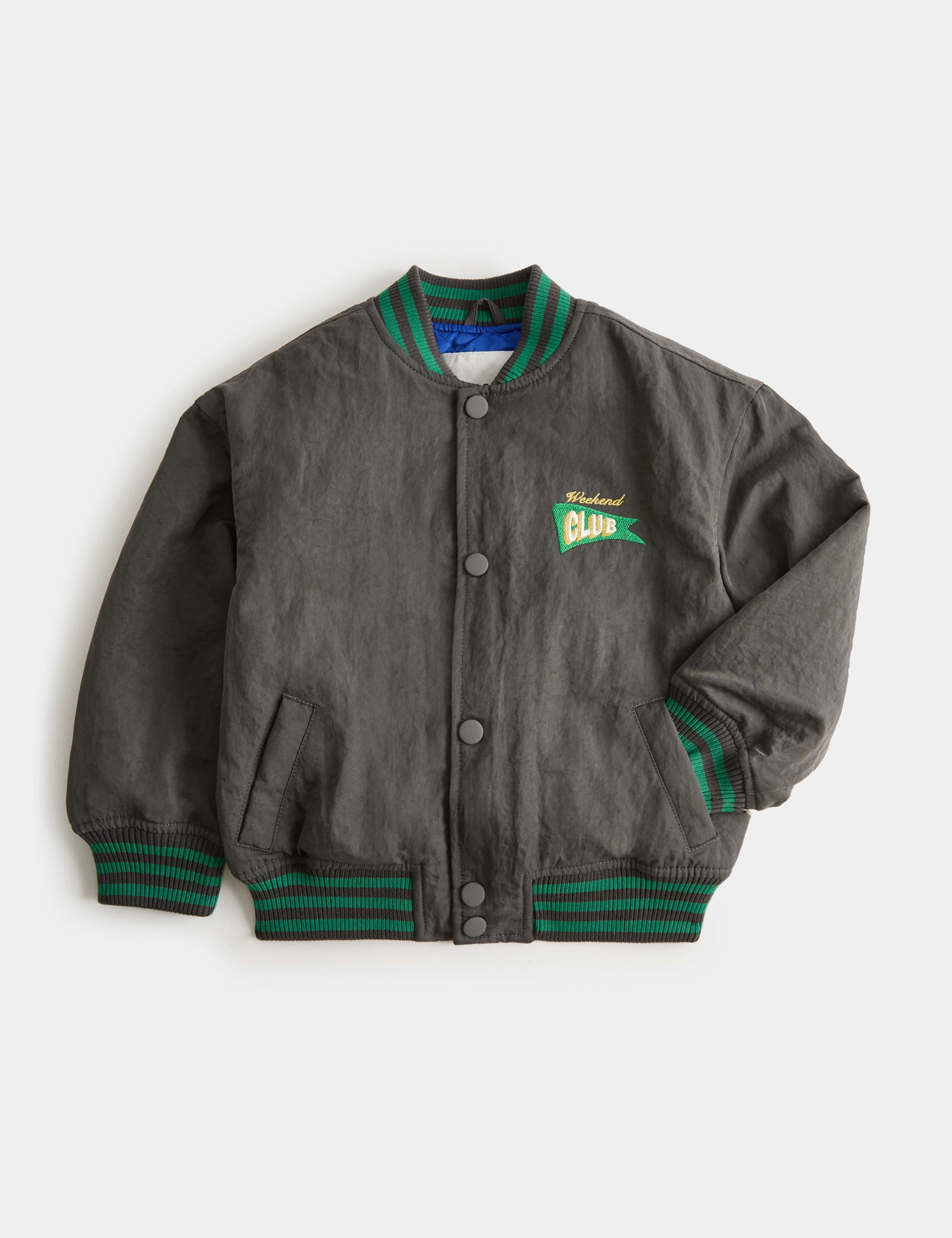Weekend Club Embroidered Graphic Bomber Jacket (2-8 Yrs)