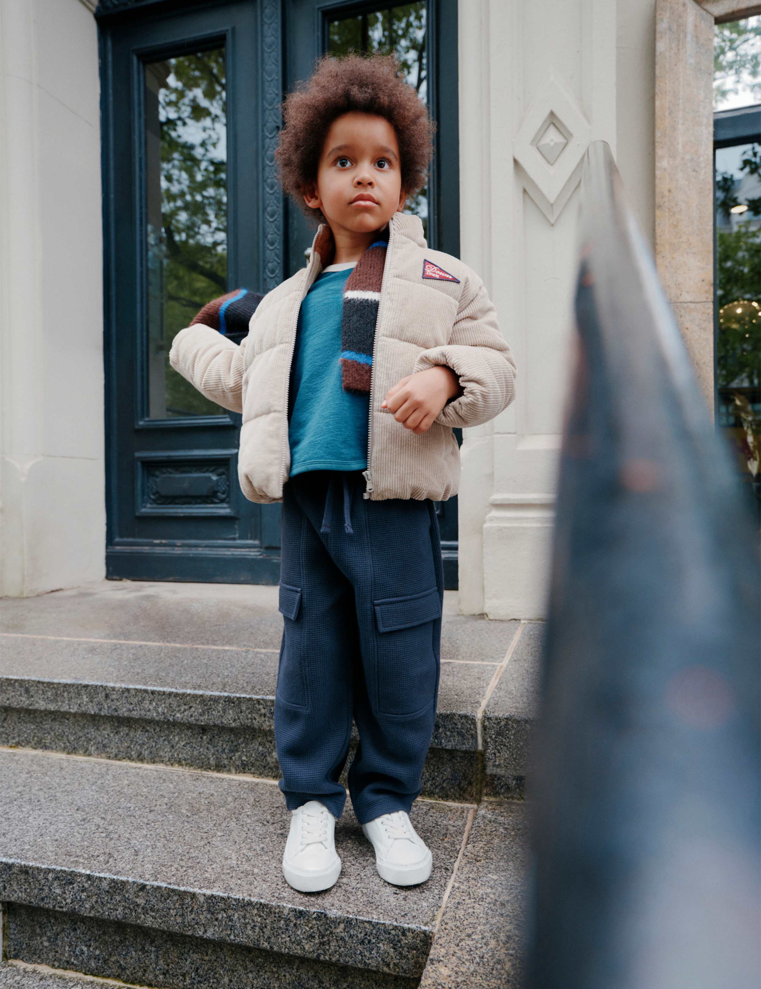 Pure Cotton Cord Padded Coat (2-8 Yrs)