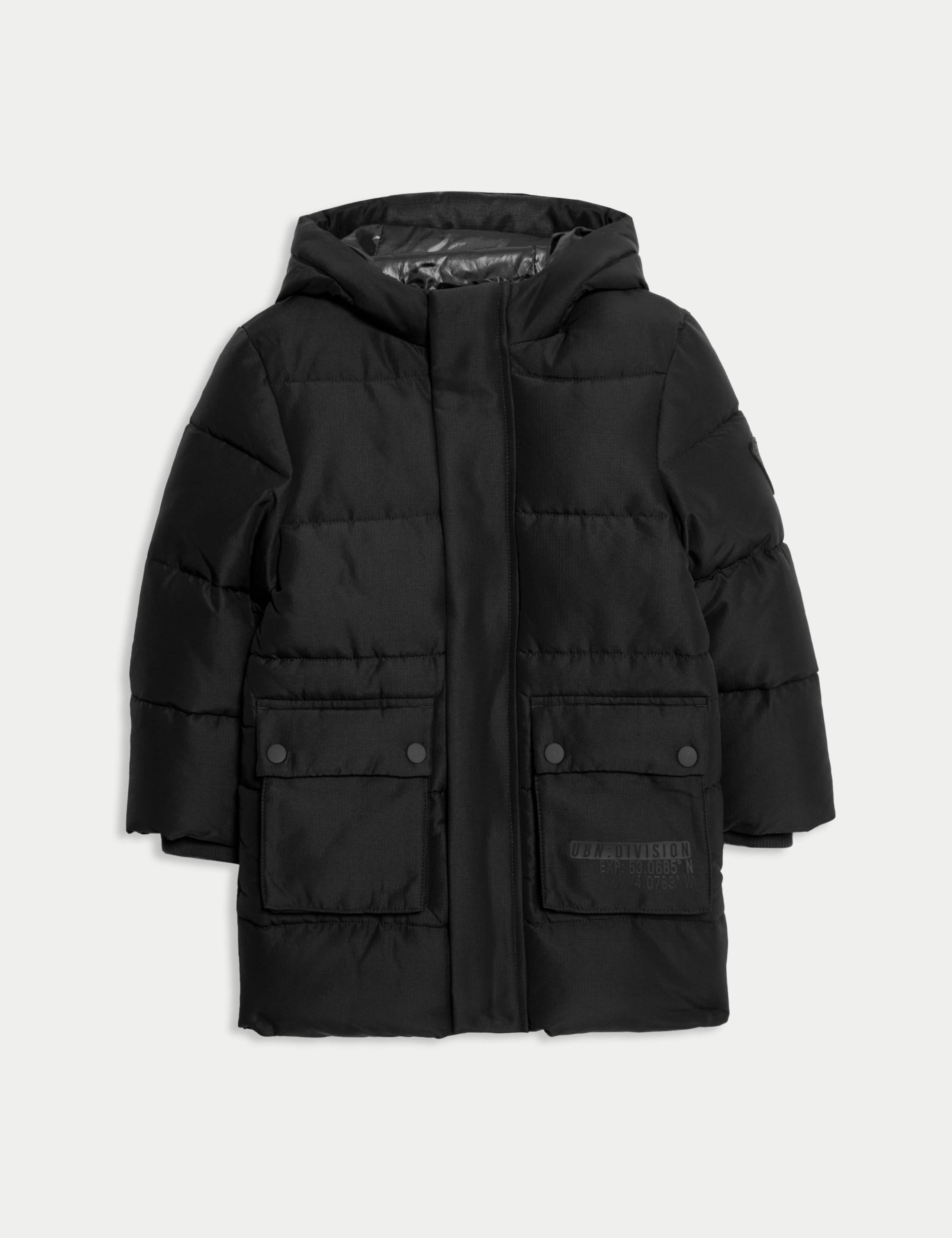 Longline Padded Hooded Coat (2-8 Yrs)
