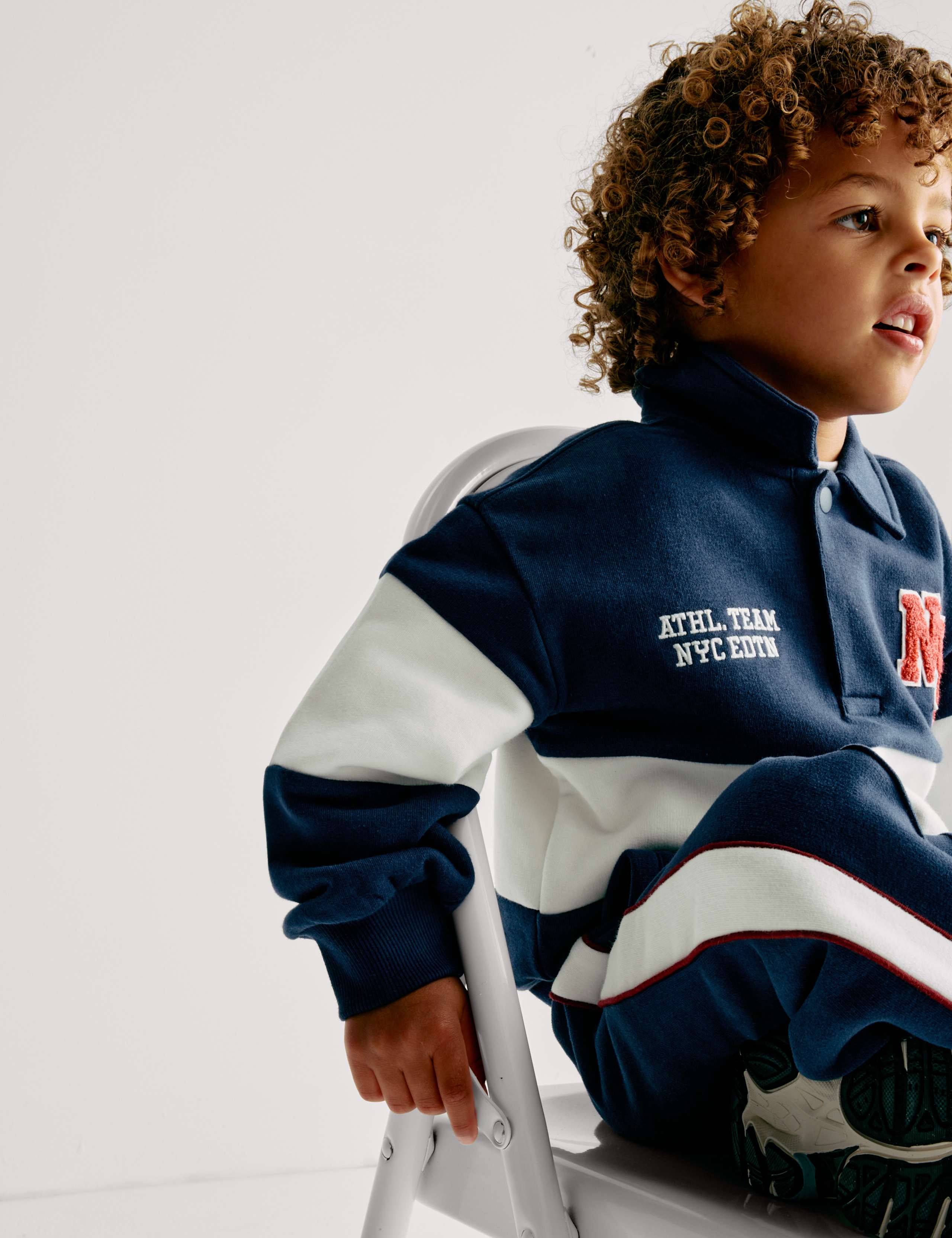 Cotton Rich Striped Rugby Shirt (2-8 Yrs)
