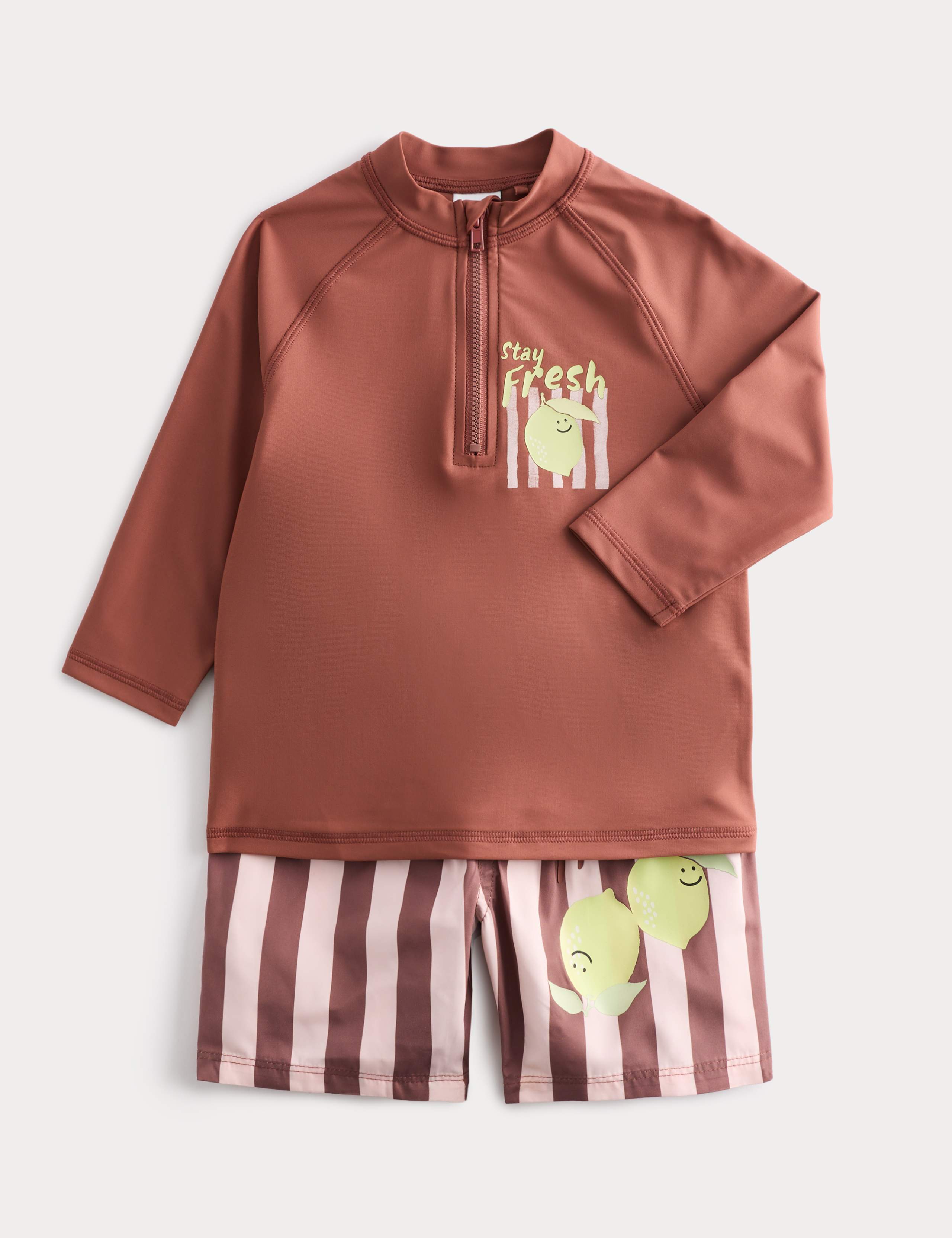 2 Piece Stay Fresh Graphic Swim Suit (2-8 Yrs)