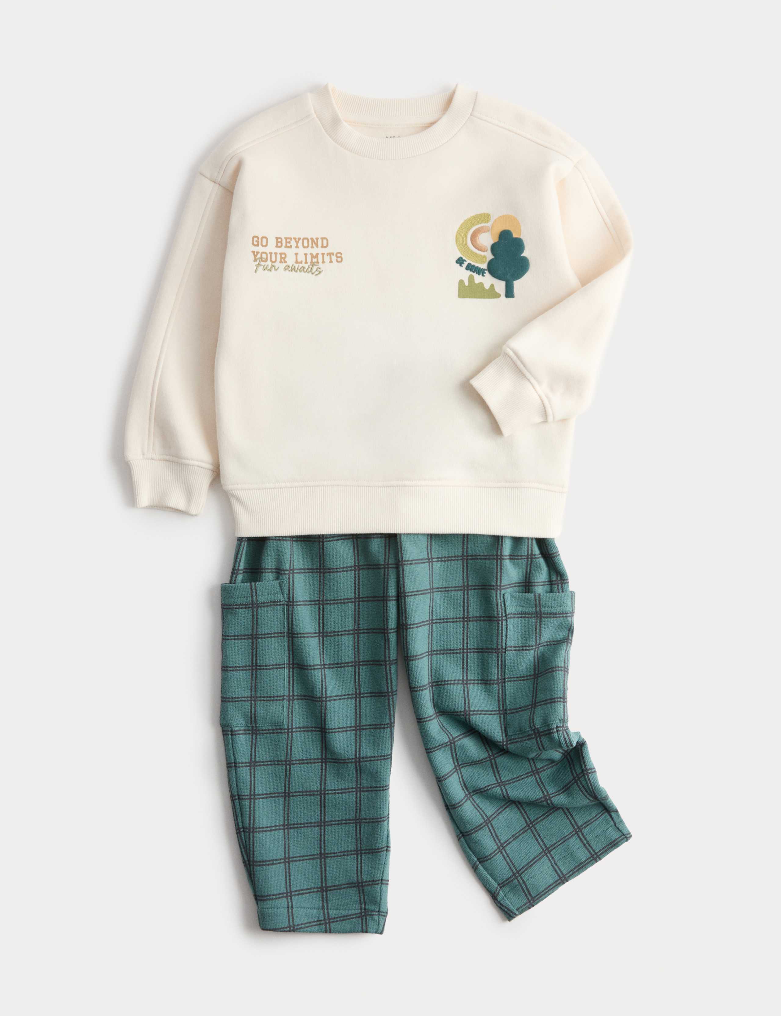 2pc Cotton Rich Sweat & Trousers Outfit (1-8 Yrs)