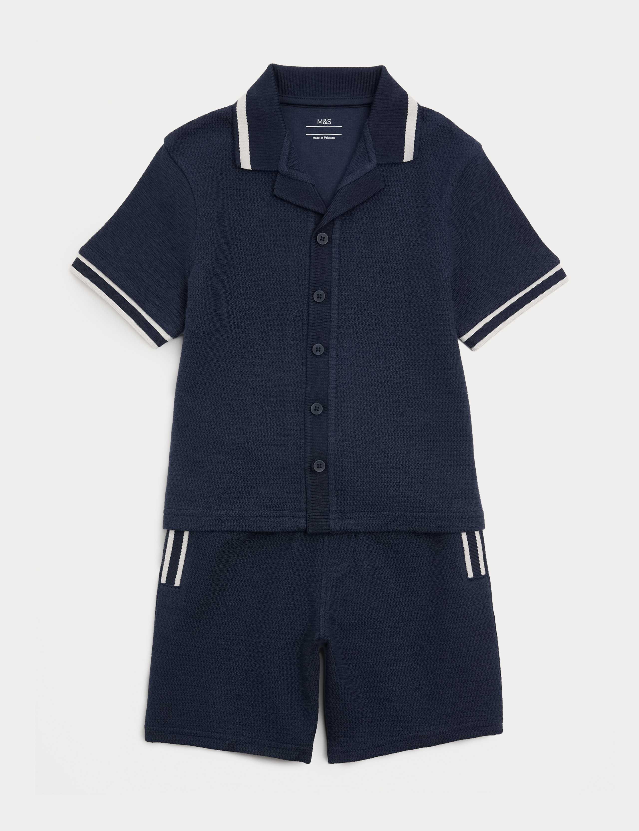 2 Piece Cotton Rich Textured Top & Bottom Outfit (2-10 Yrs)