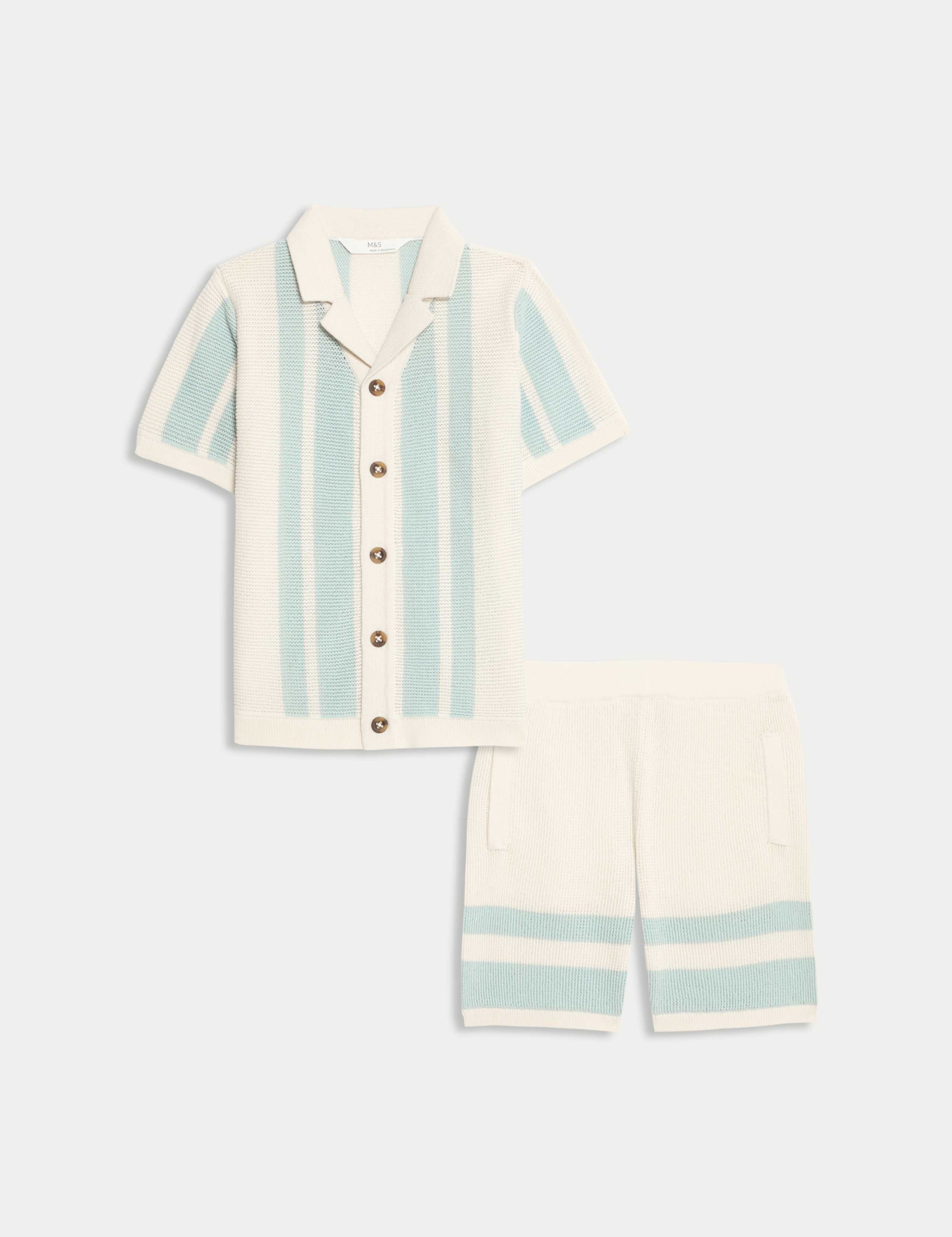 2pc Pure Cotton Knitted Top & Bottom Outfit (2-8 Yrs)