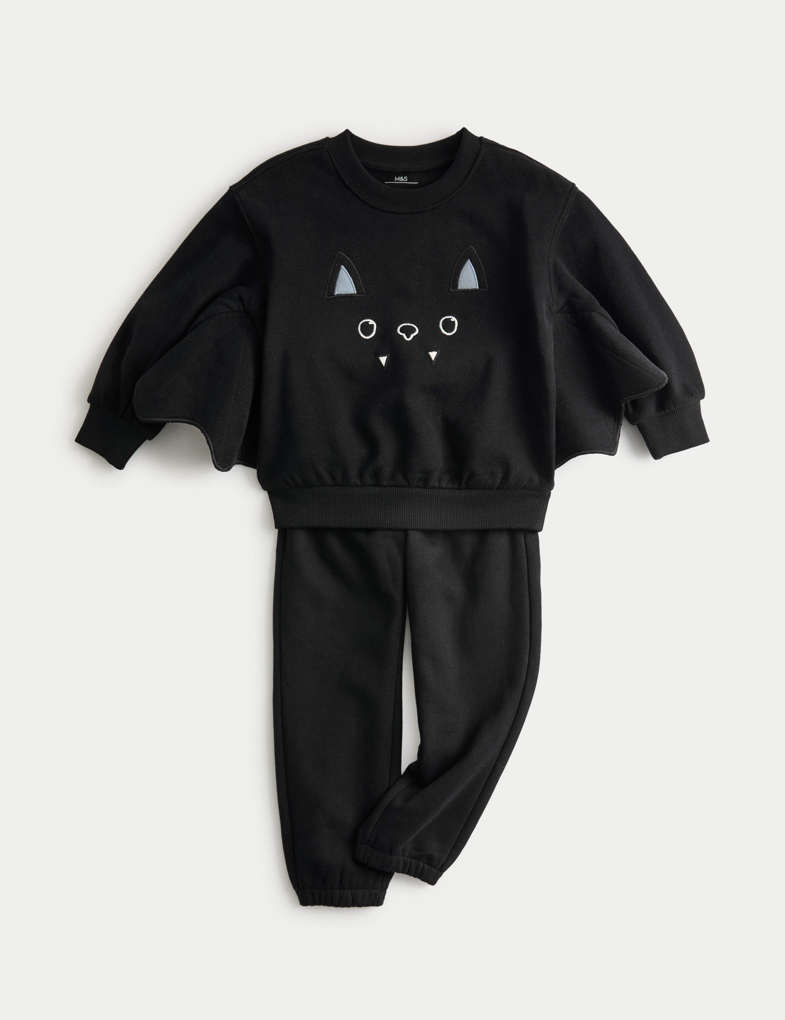2pc Cotton Rich Halloween Bat Outfit (2-8 Yrs)
