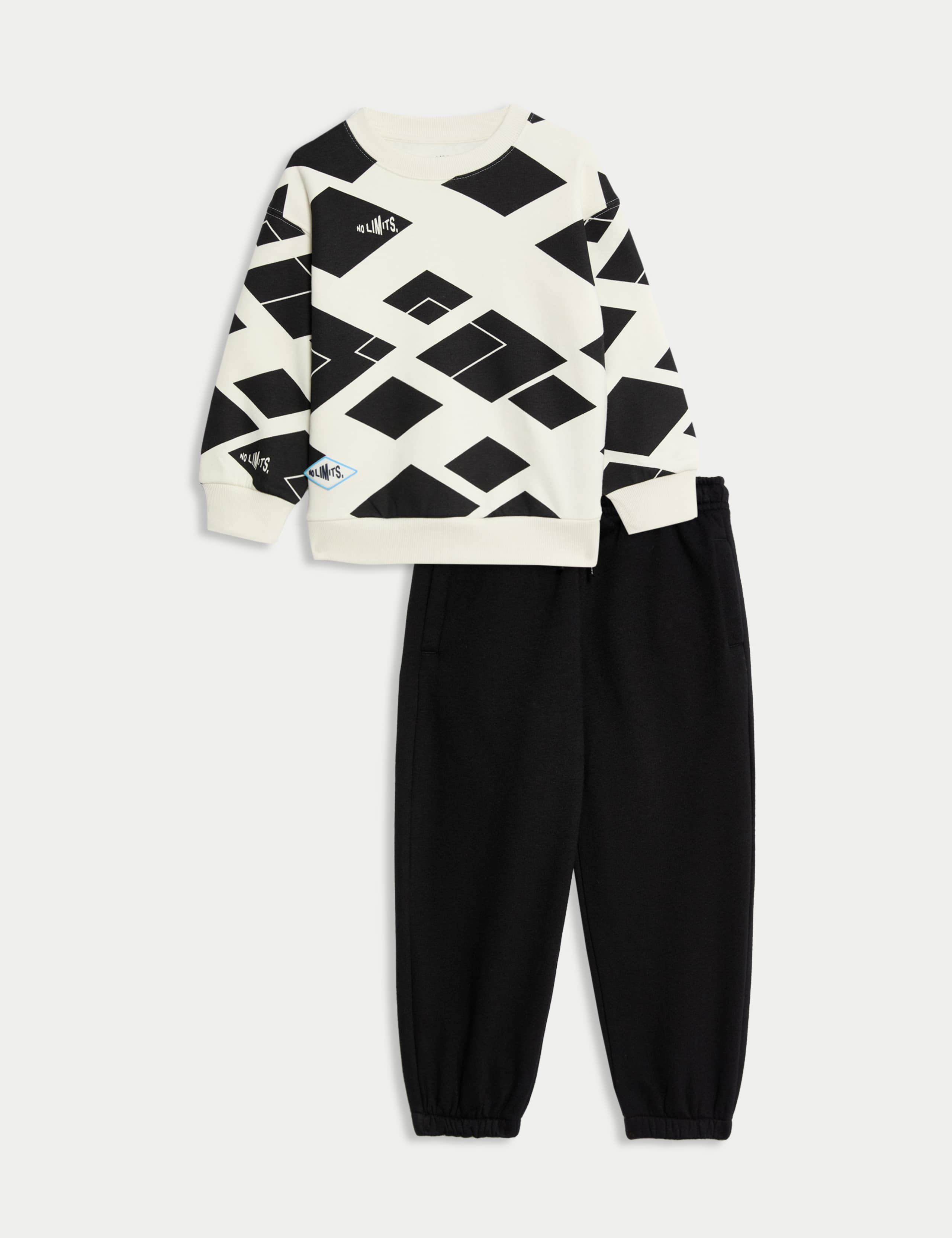 Cotton Rich Mono Graphic Outfit (2-8 Yrs)