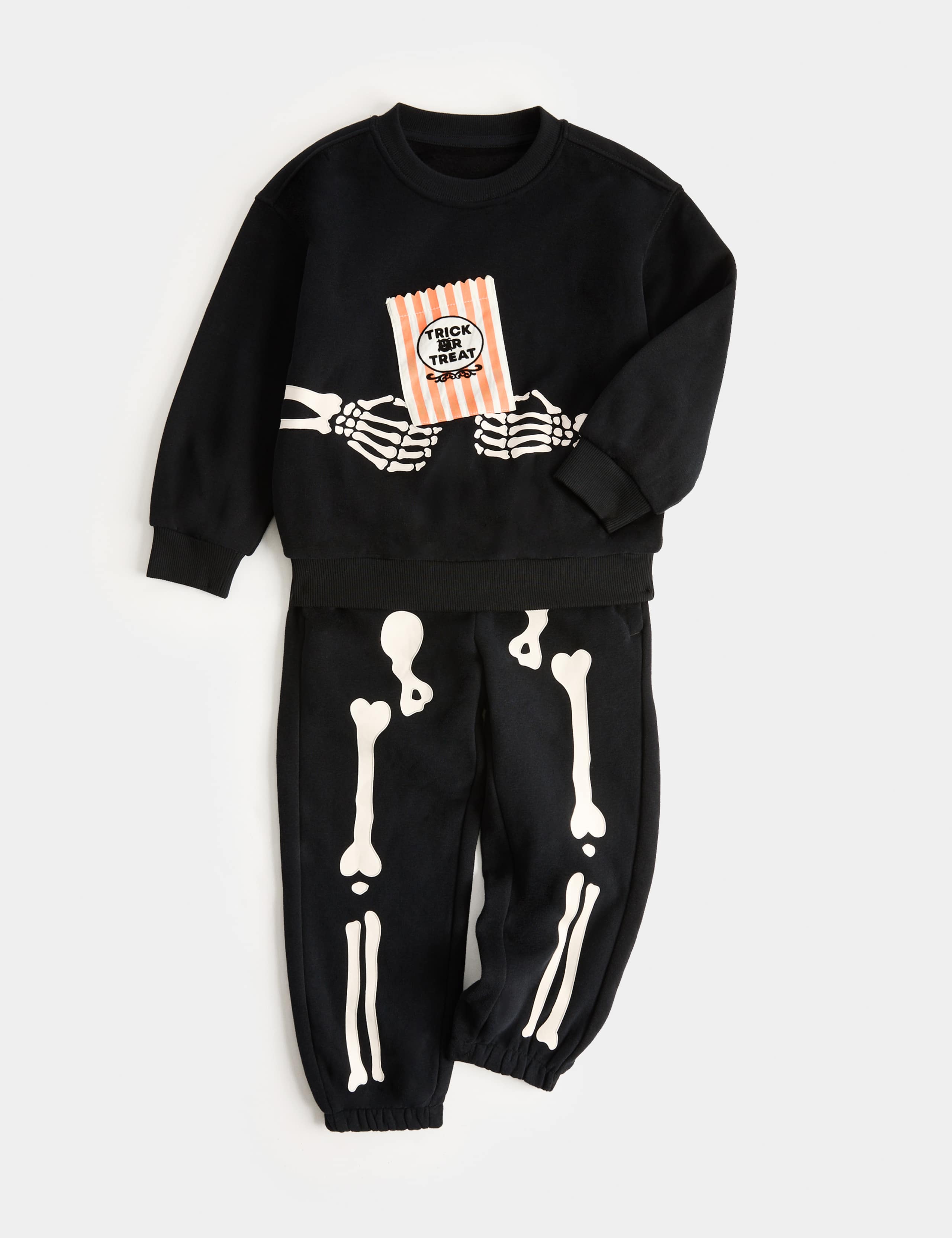 Cotton Rich Skeleton Top & Bottom Outfit (2-8 Yrs)