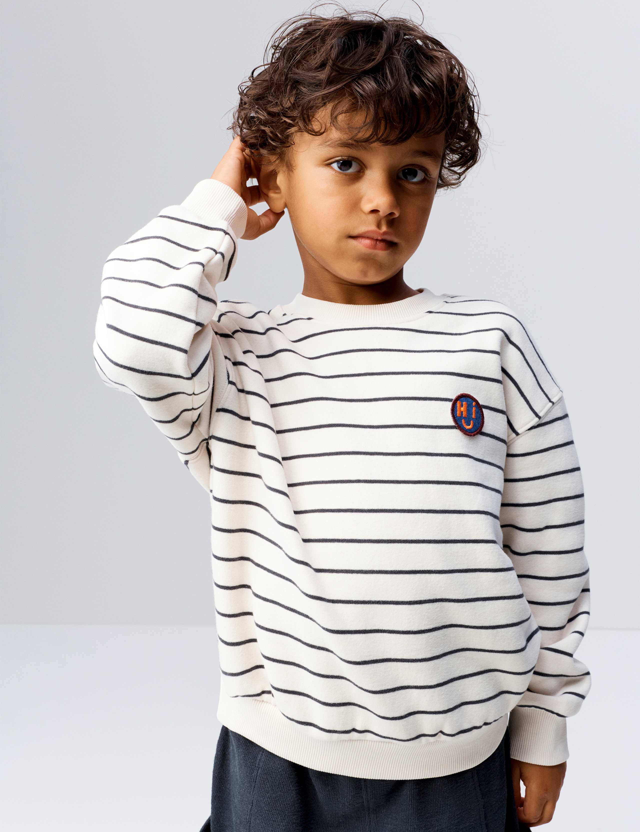 2 Piece Cotton Rich Striped Sweatshirt Outfit (2-8 Yrs)