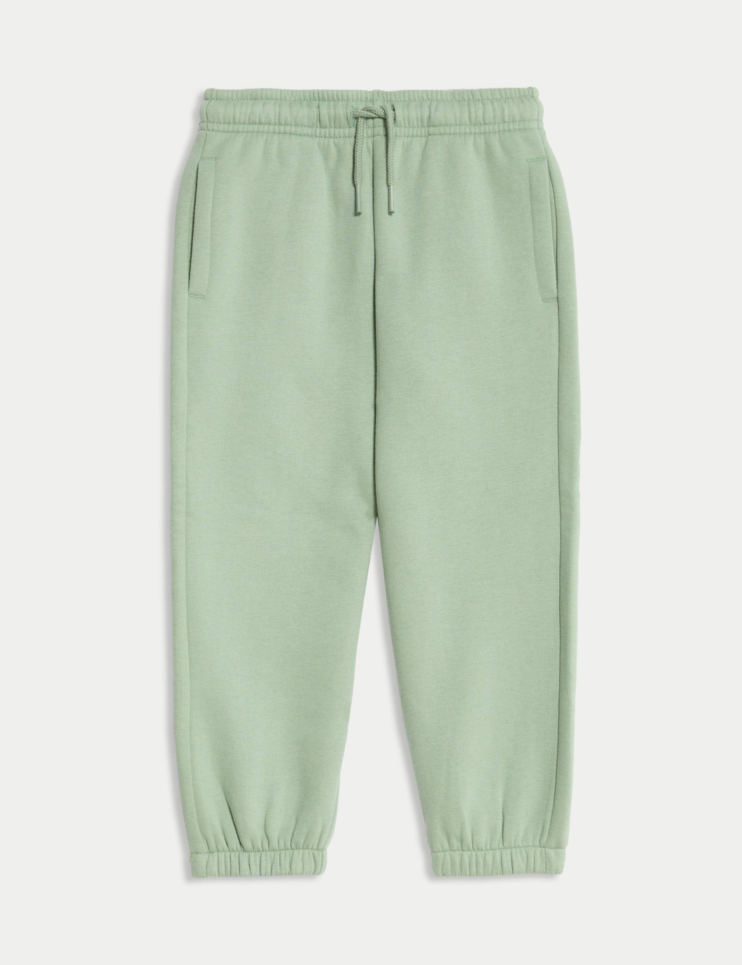 Cotton Rich Plain Joggers (2-8 Yrs)