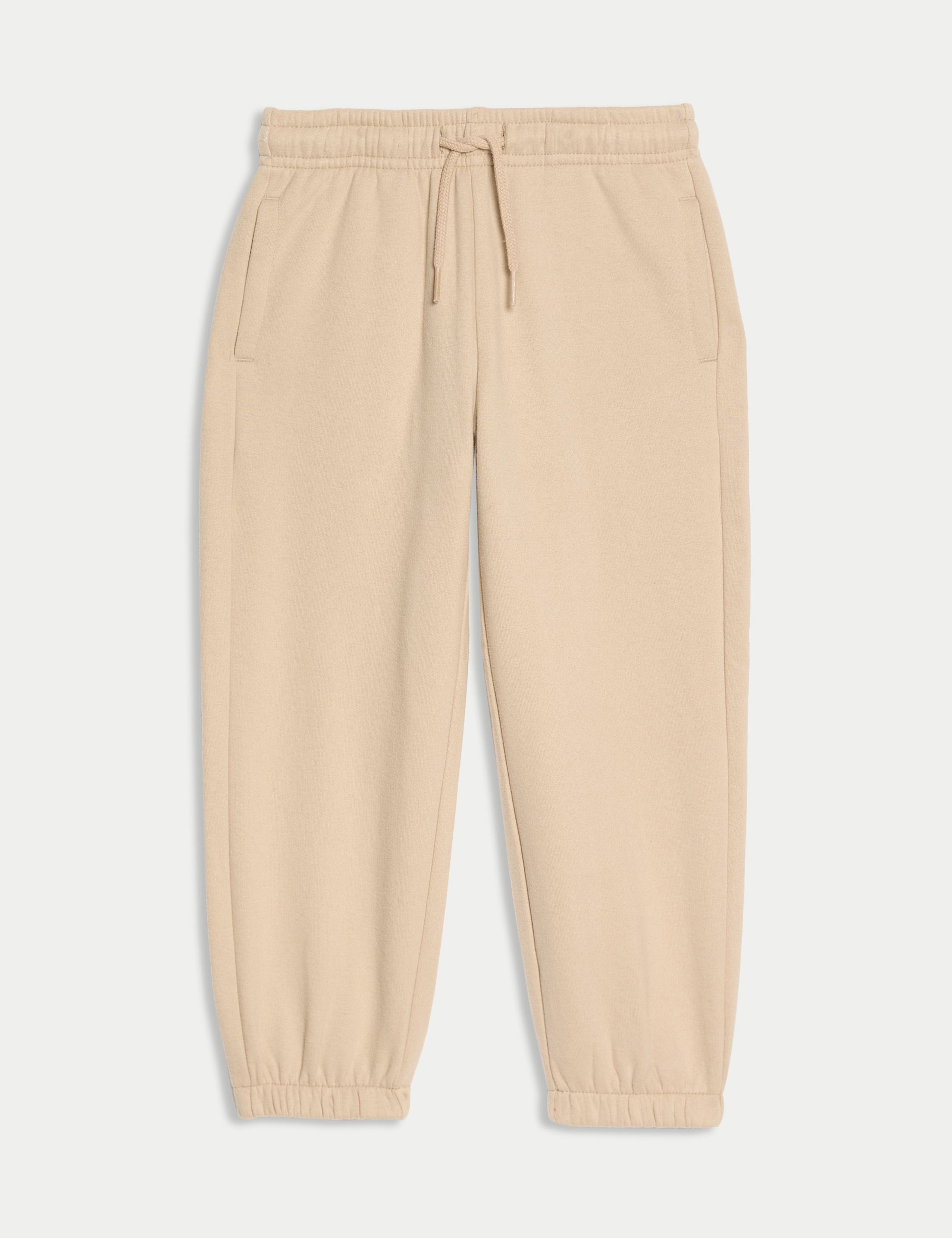 Cotton Rich Plain Joggers (2-8 Yrs)