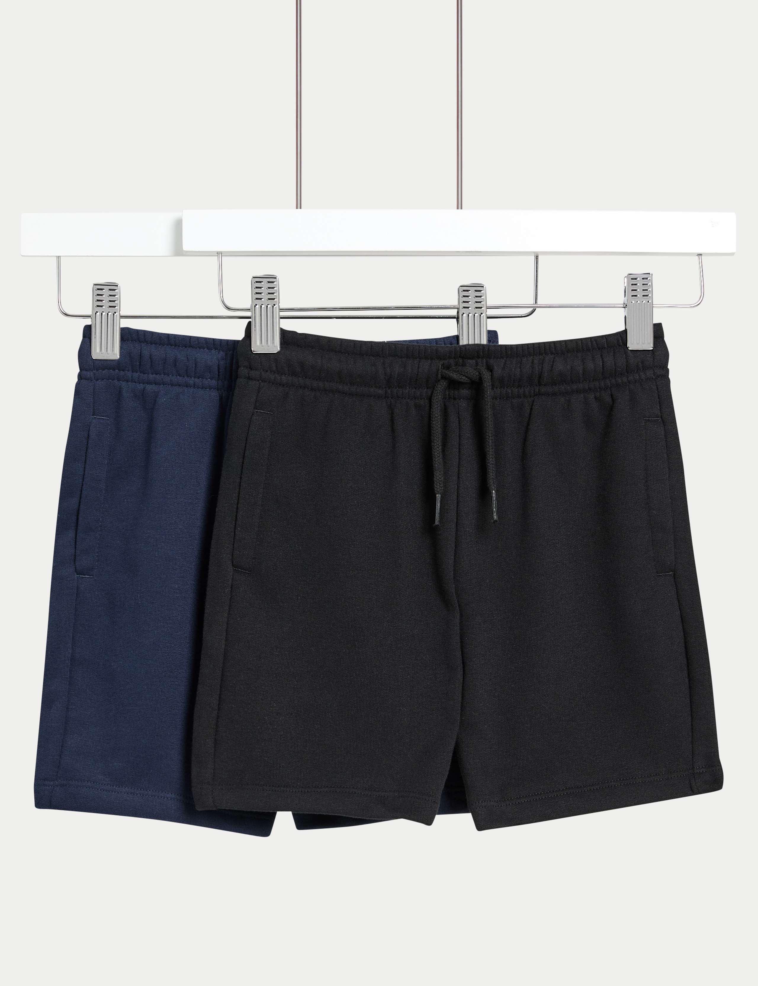 2pk Cotton Rich Shorts (2-8 Yrs)