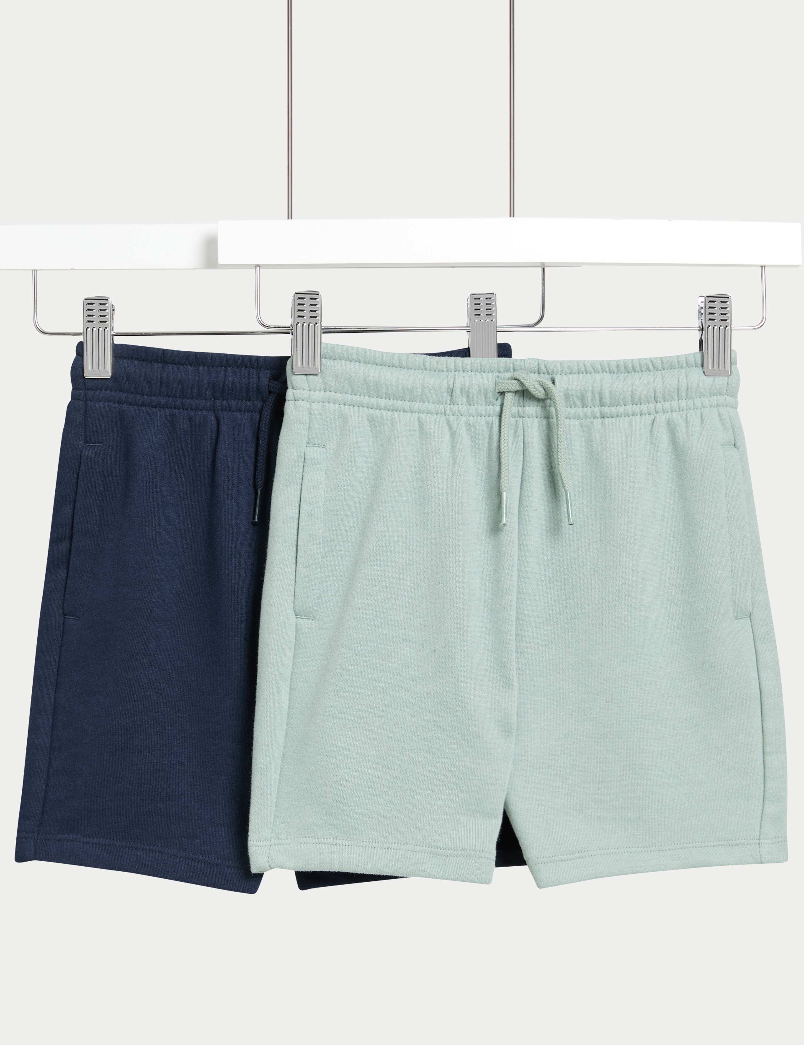 2pk Cotton Rich Shorts (2-8 Yrs)